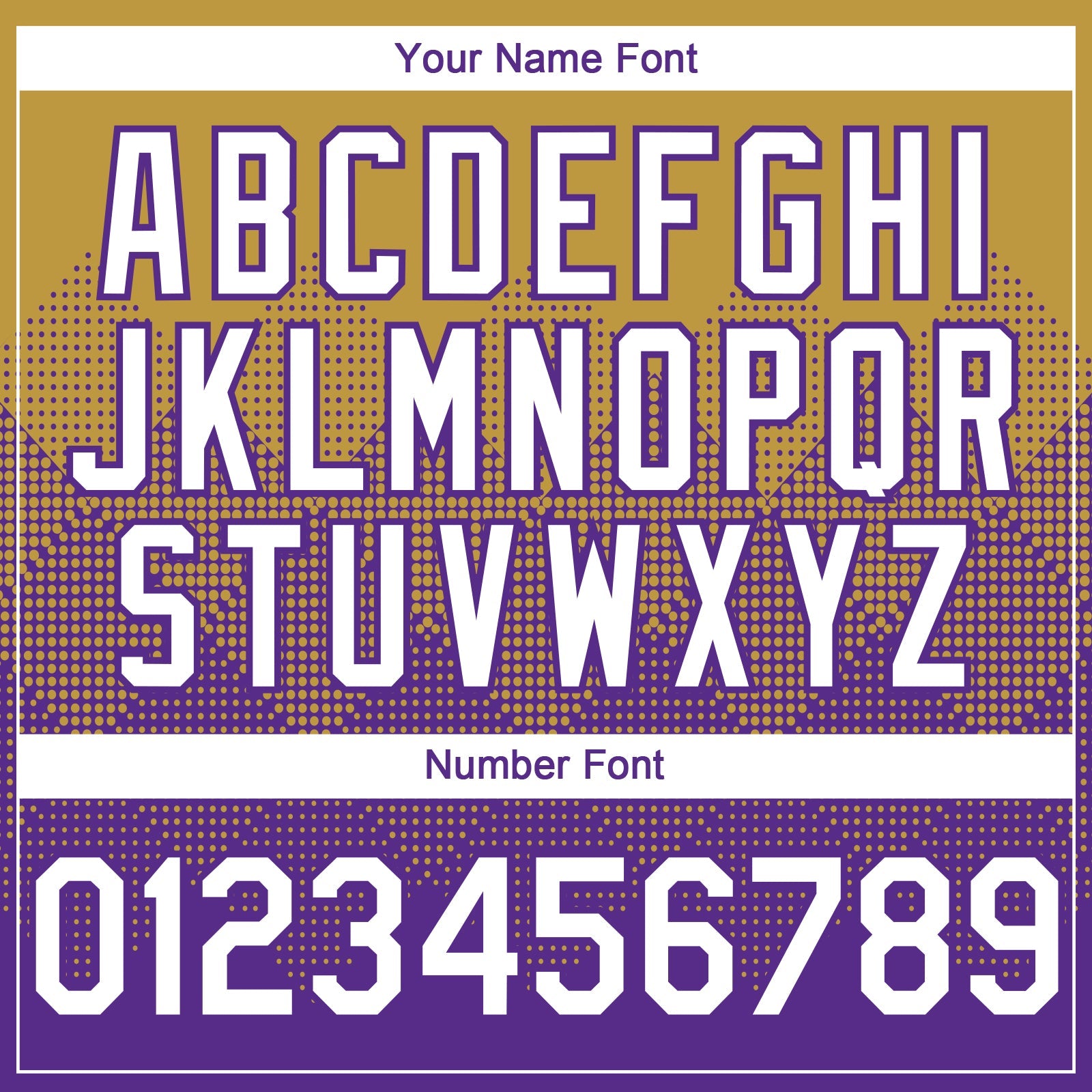 Custom Old Gold White-Purple 3D Gradient Square Shape Authentic Baseball Jersey view 5
