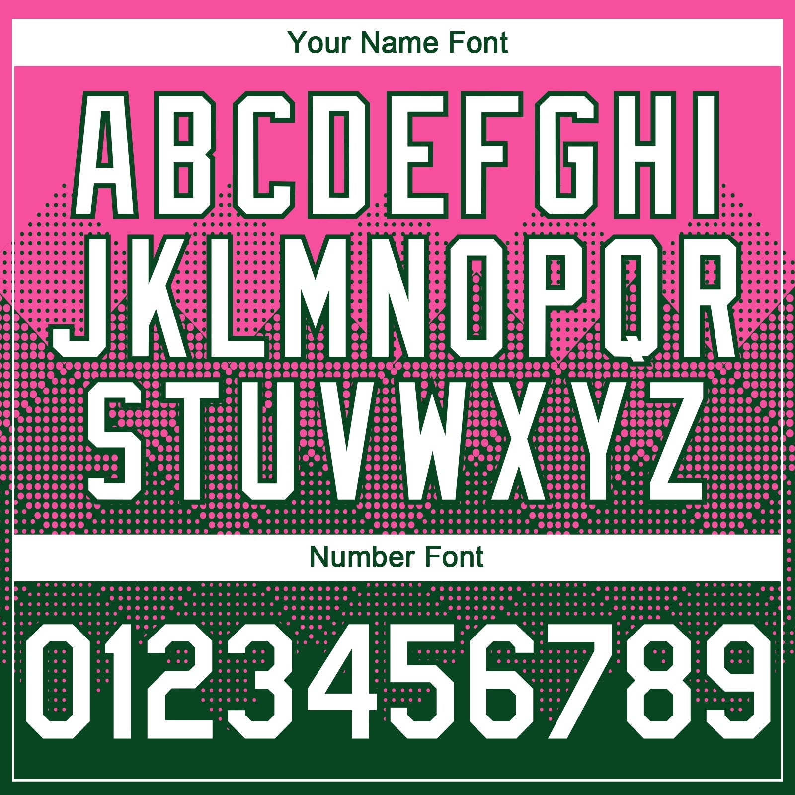 Custom Pink White-Green 3D Gradient Square Shape Authentic Baseball Jersey view 5
