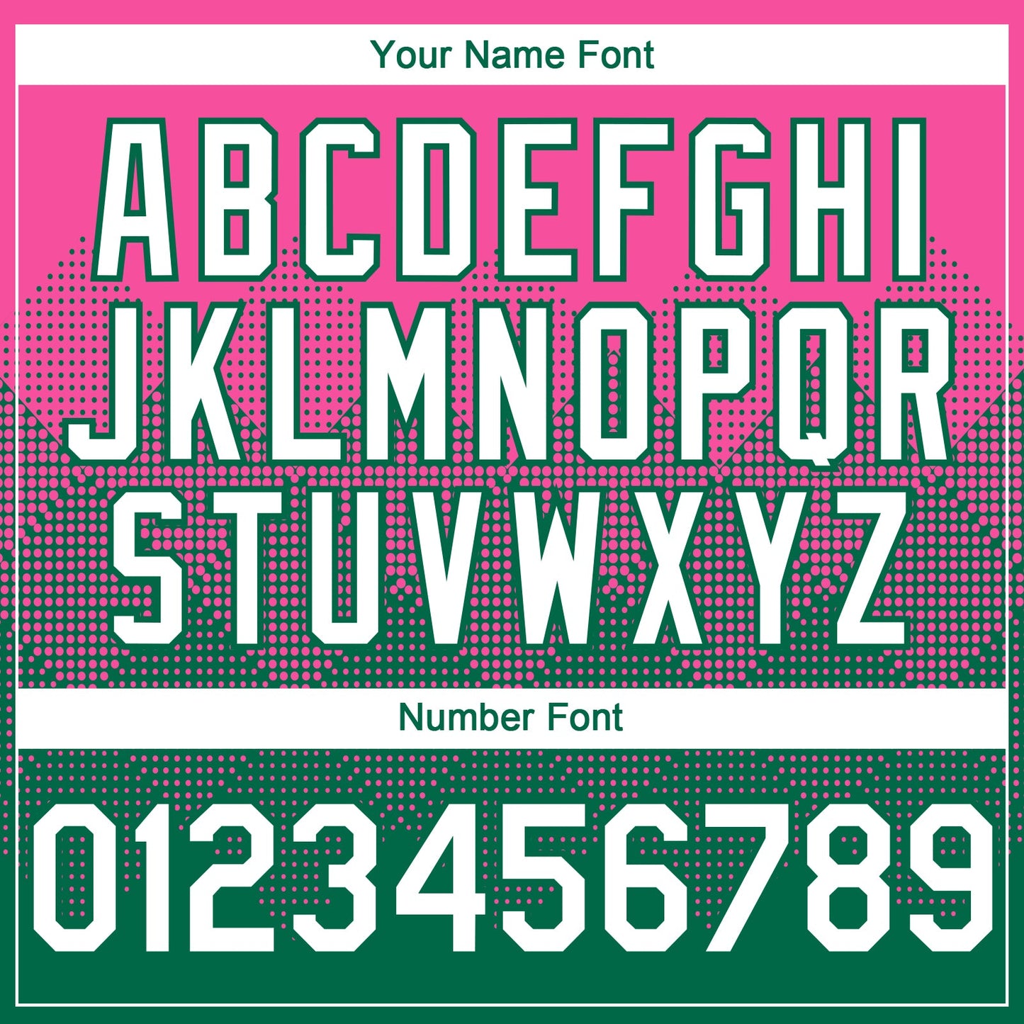 Custom Pink White-Kelly Green 3D Gradient Square Shape Authentic Baseball Jersey view 5