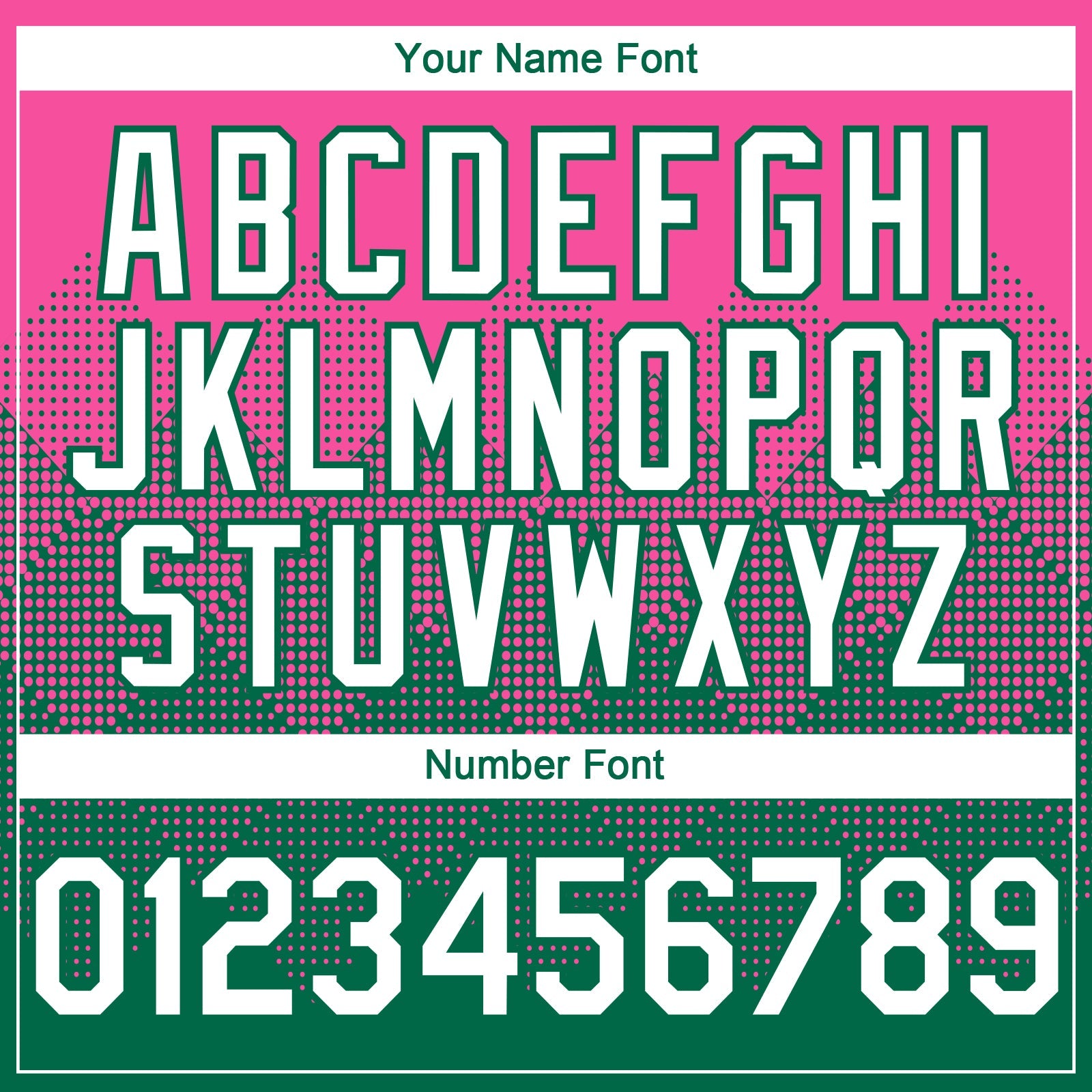 Custom Pink White-Kelly Green 3D Gradient Square Shape Authentic Baseball Jersey view 5