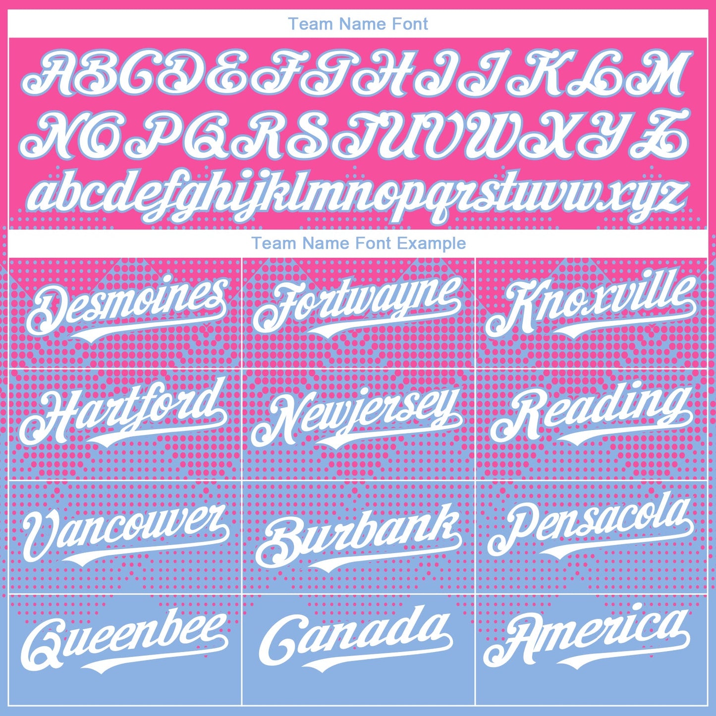 Custom Pink White-Light Blue 3D Gradient Square Shape Authentic Baseball Jersey view 4