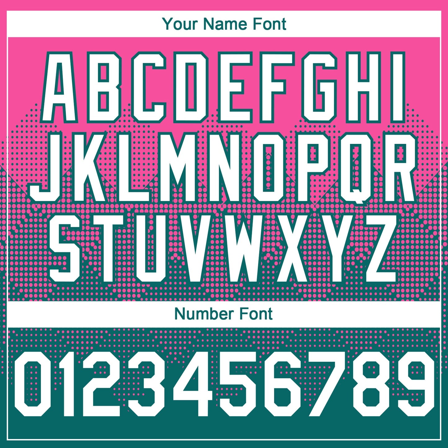 Custom Pink White-Teal 3D Gradient Square Shape Authentic Baseball Jersey view 5
