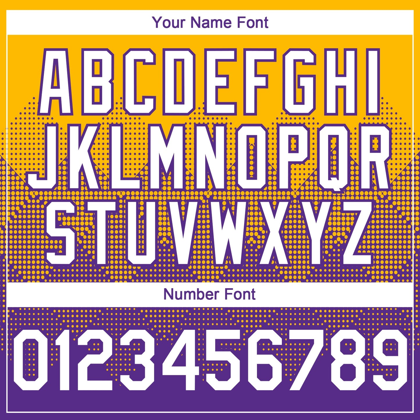 Custom Gold White-Purple 3D Gradient Square Shape Authentic Baseball Jersey view 5