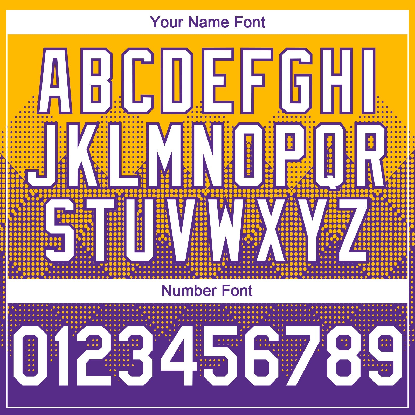 Custom Gold White-Purple 3D Gradient Square Shape Authentic Baseball Jersey view 5