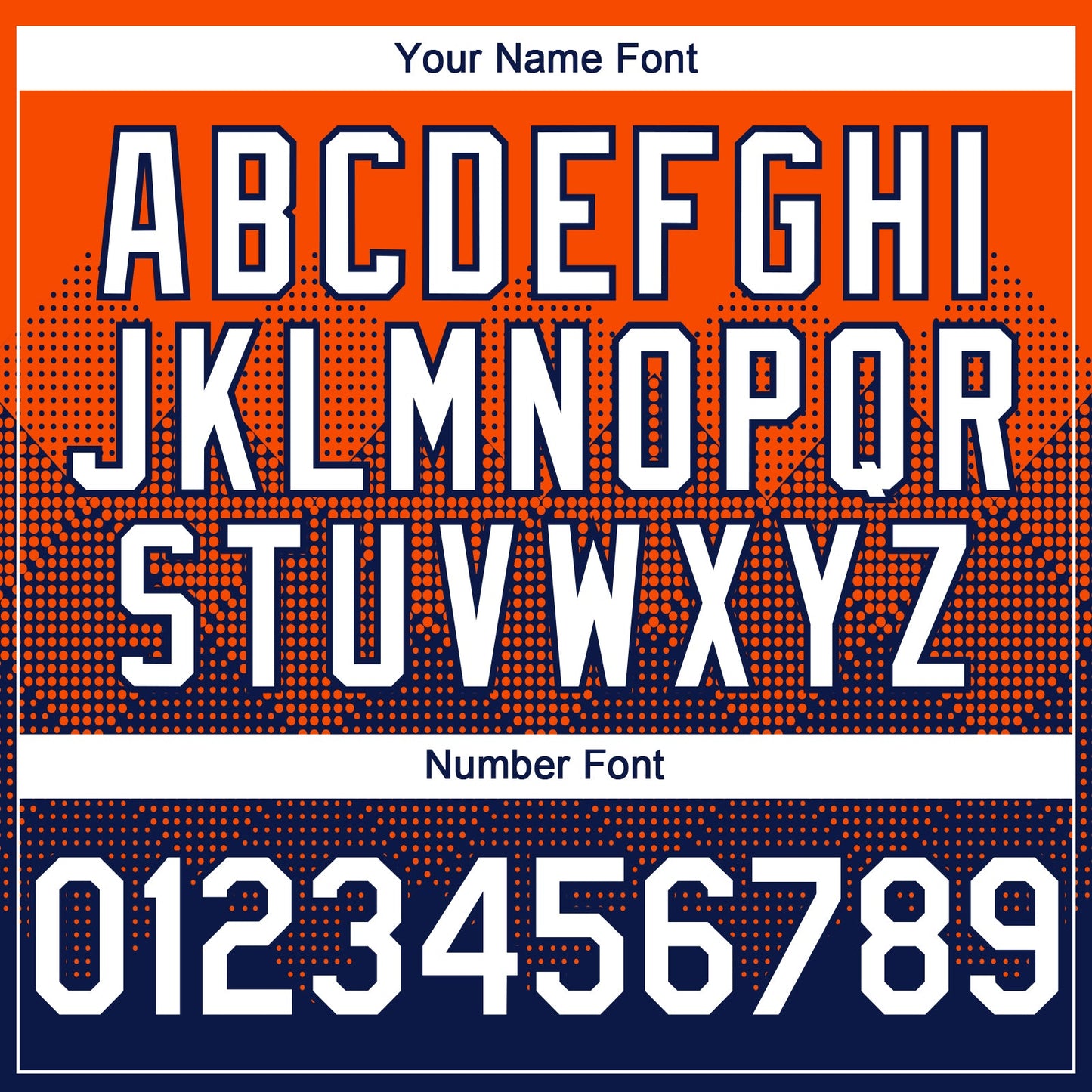 Custom Orange White-Navy 3D Gradient Square Shape Authentic Baseball Jersey view 5