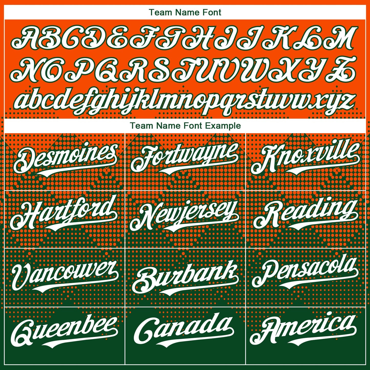 Custom Orange White-Green 3D Gradient Square Shape Authentic Baseball Jersey view 4