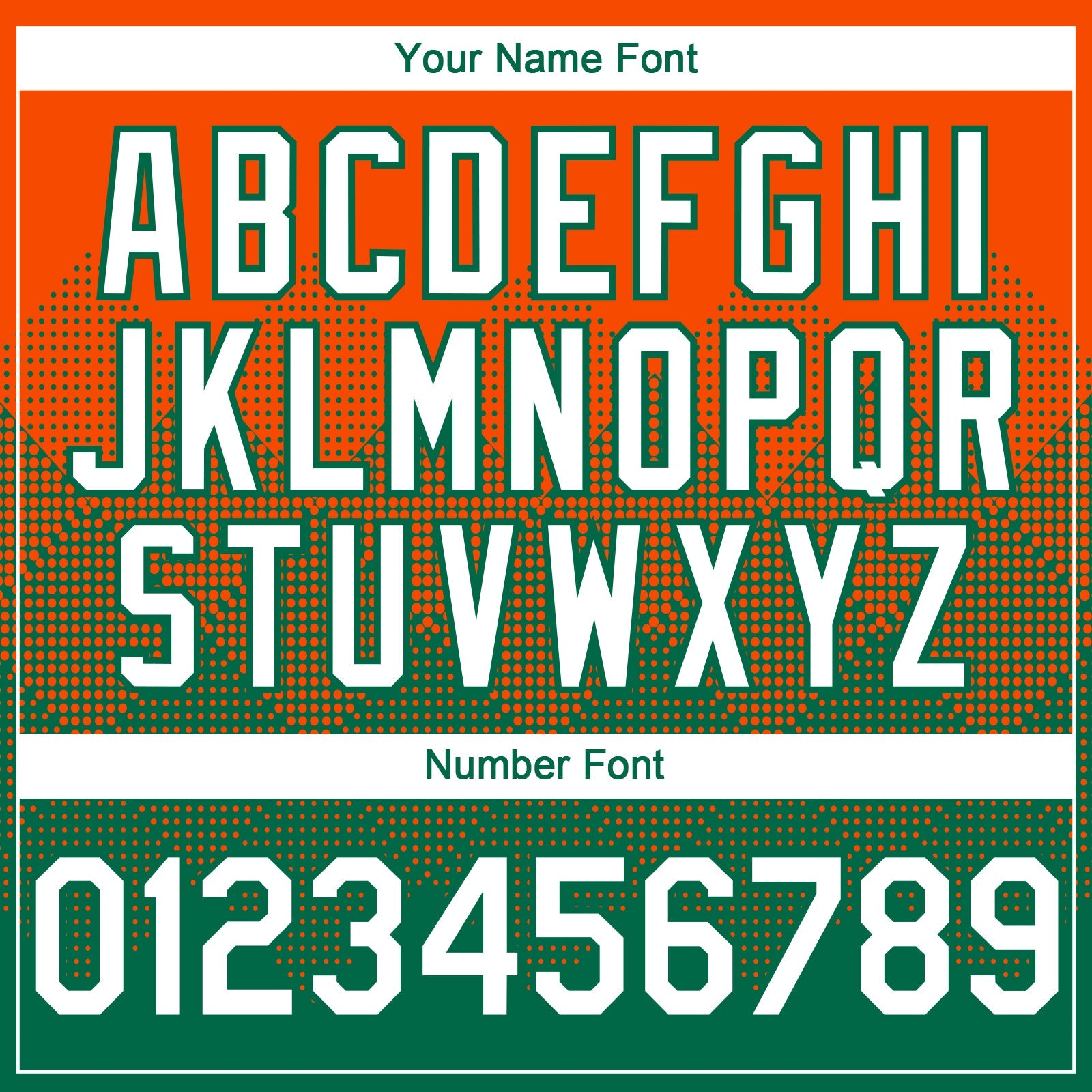 Custom Orange White-Kelly Green 3D Gradient Square Shape Authentic Baseball Jersey view 5