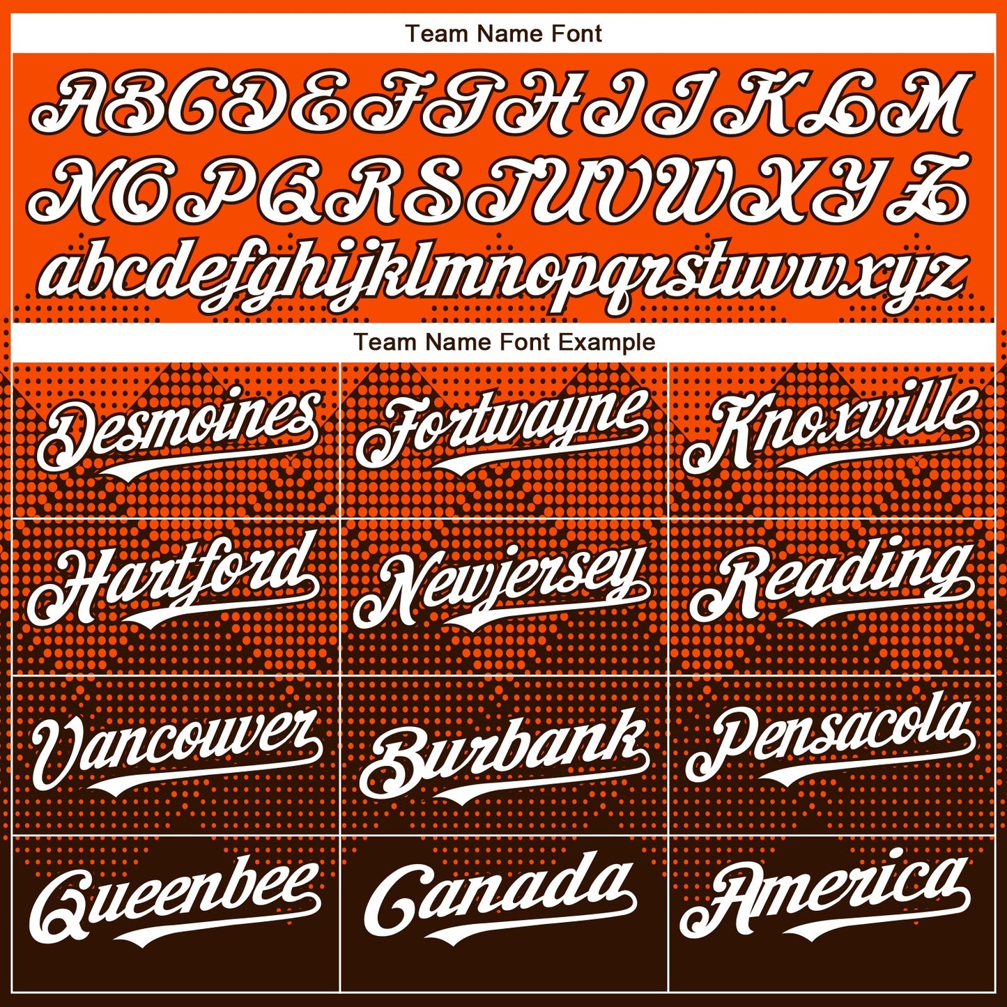 Custom Orange White-Brown 3D Gradient Square Shape Authentic Baseball Jersey view 4