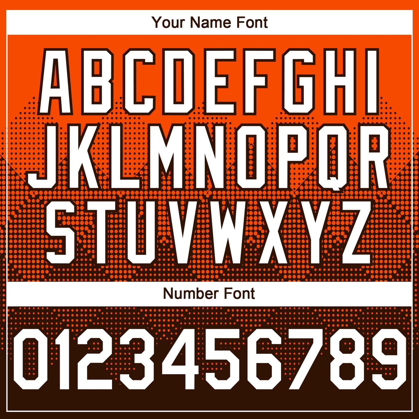 Custom Orange White-Brown 3D Gradient Square Shape Authentic Baseball Jersey view 5