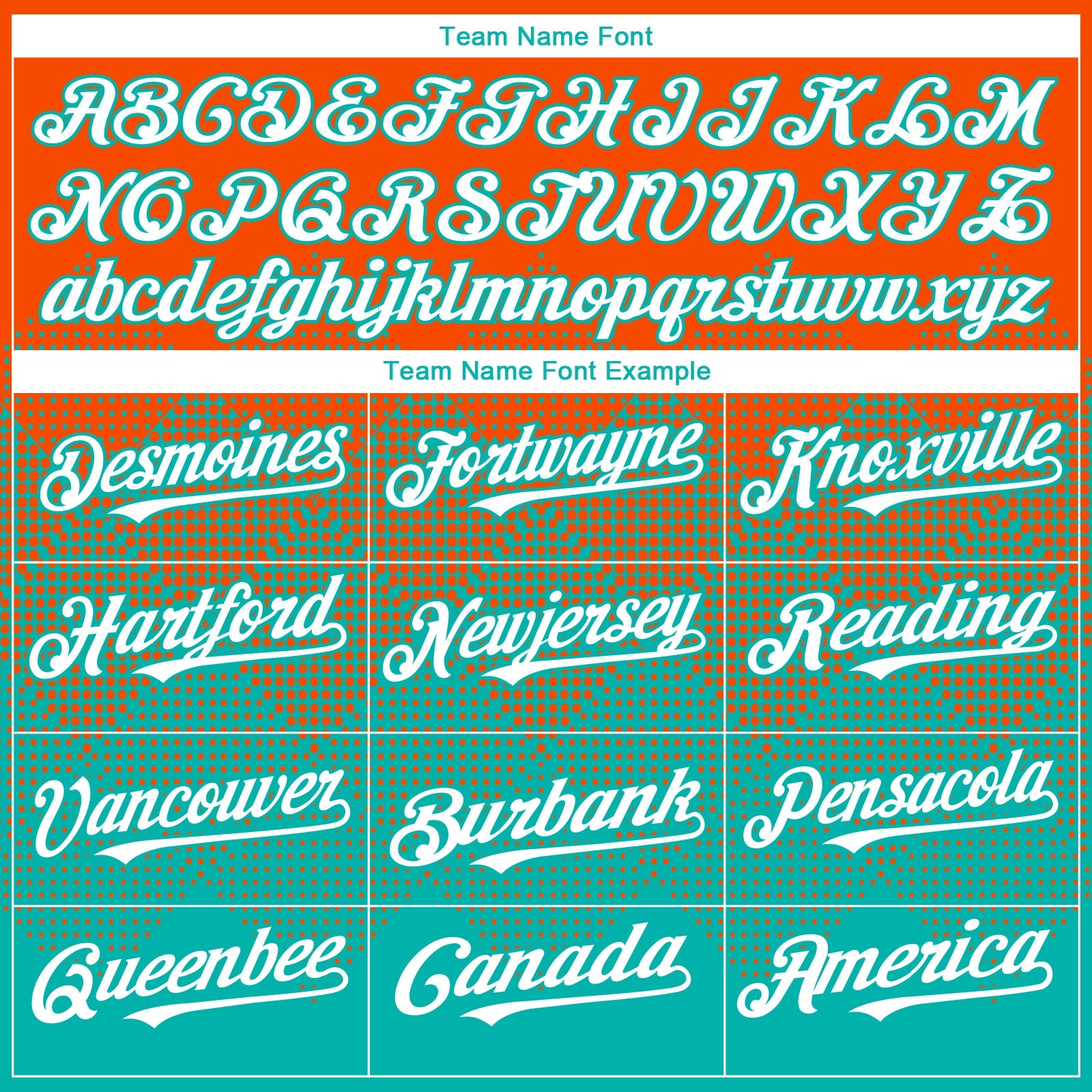 Custom Orange White-Aqua 3D Gradient Square Shape Authentic Baseball Jersey view 4
