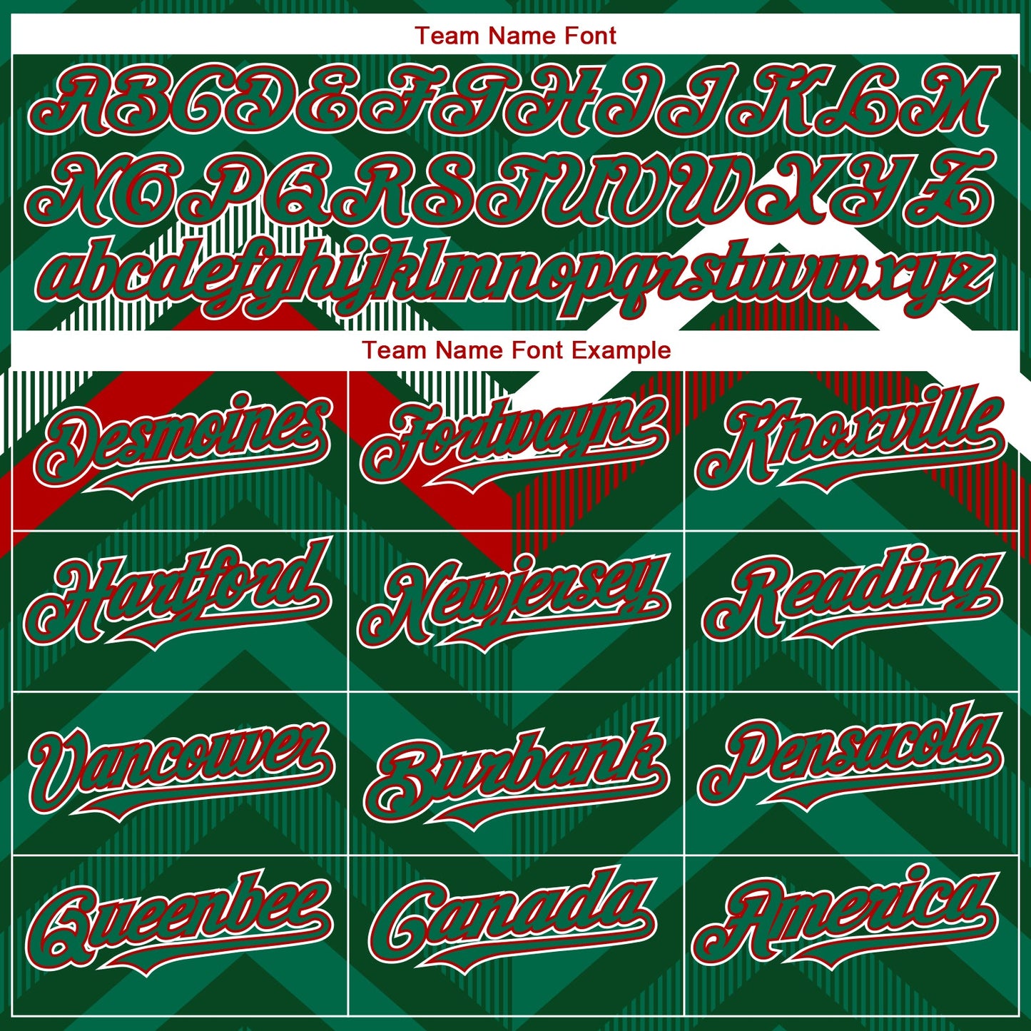 Custom Green Kelly Green Red-White 3D Mexico Authentic Baseball Jersey view 4