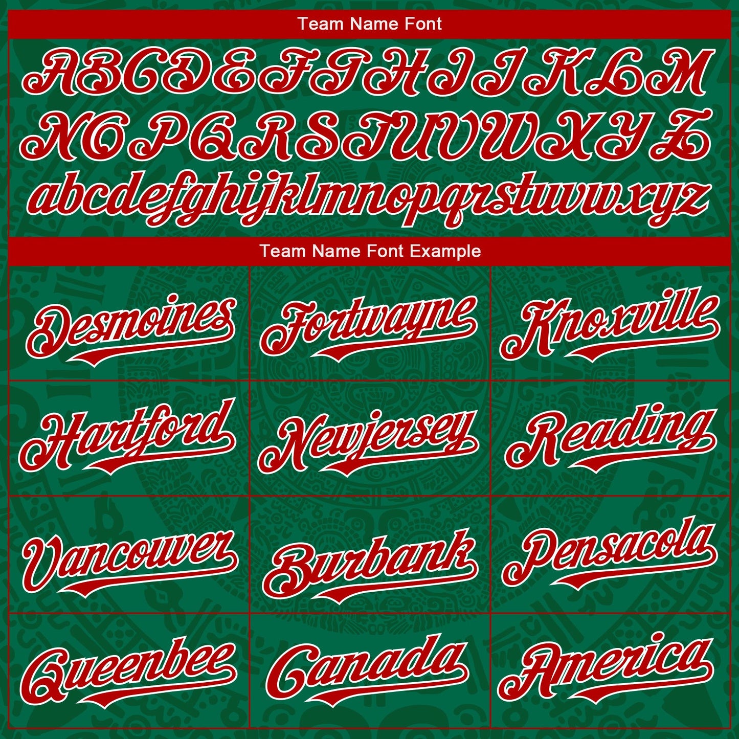Custom Kelly Green Red Green-White 3D Mexico Authentic Baseball Jersey view 4