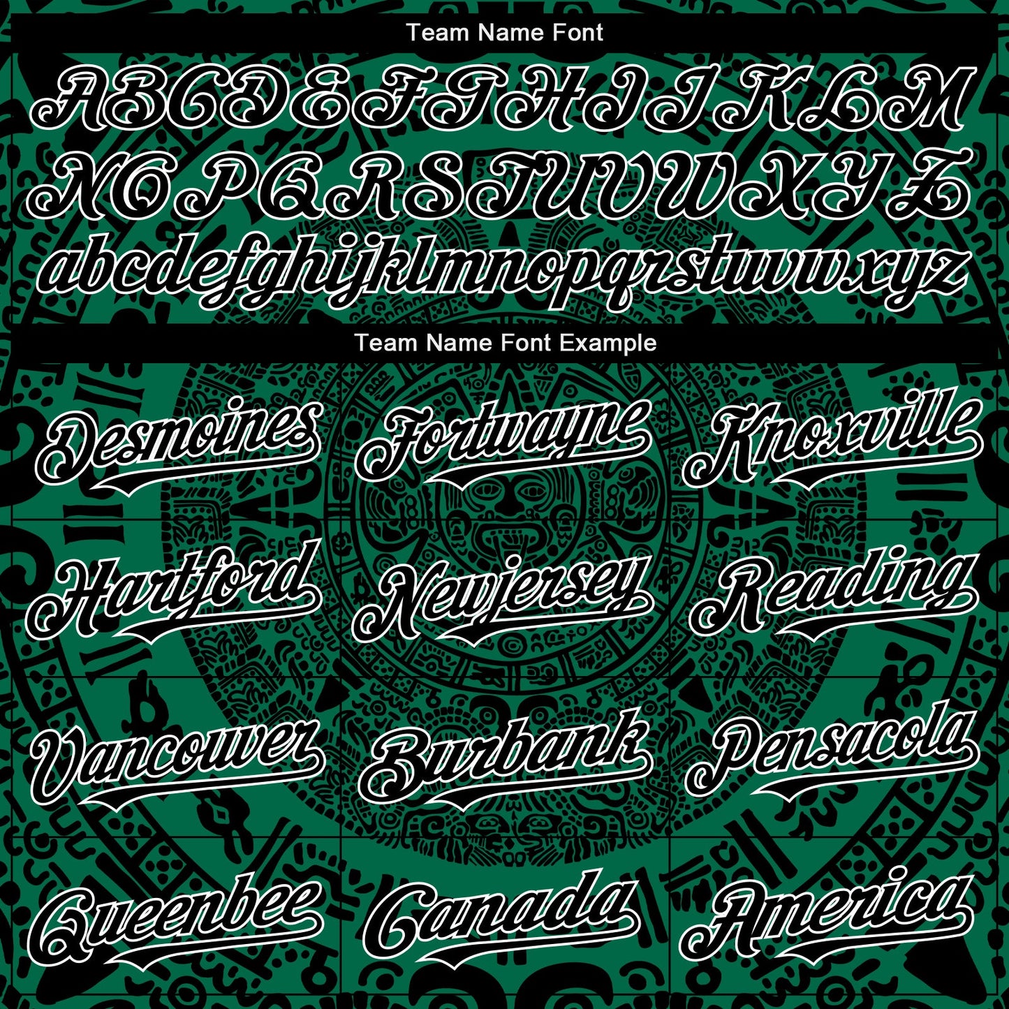 Custom Kelly Green Black-White 3D Mexico Authentic Baseball Jersey view 4