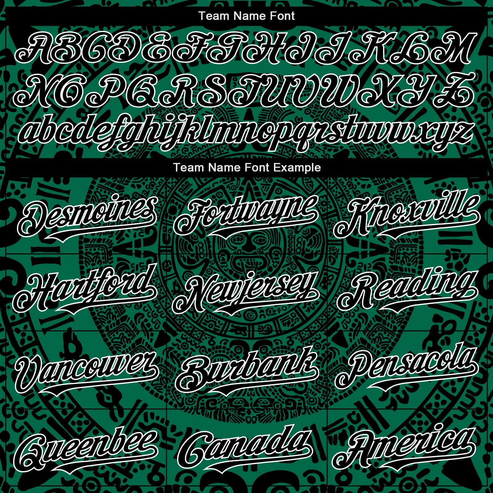 Custom Kelly Green Black-White 3D Mexico Authentic Baseball Jersey view 4