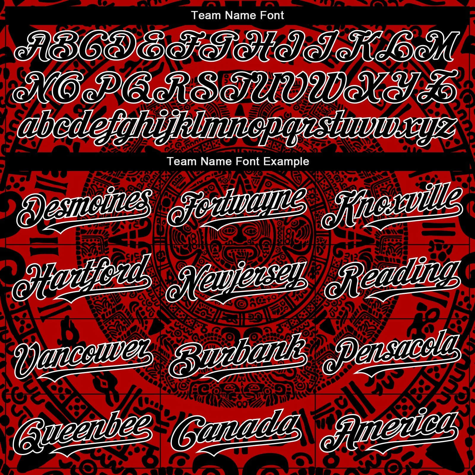Custom Red Black-White 3D Mexico Authentic Baseball Jersey view 4