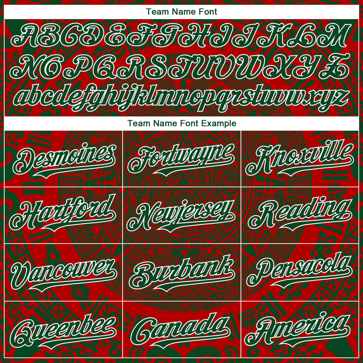 Custom Red Green-White 3D Mexico Authentic Baseball Jersey view 4