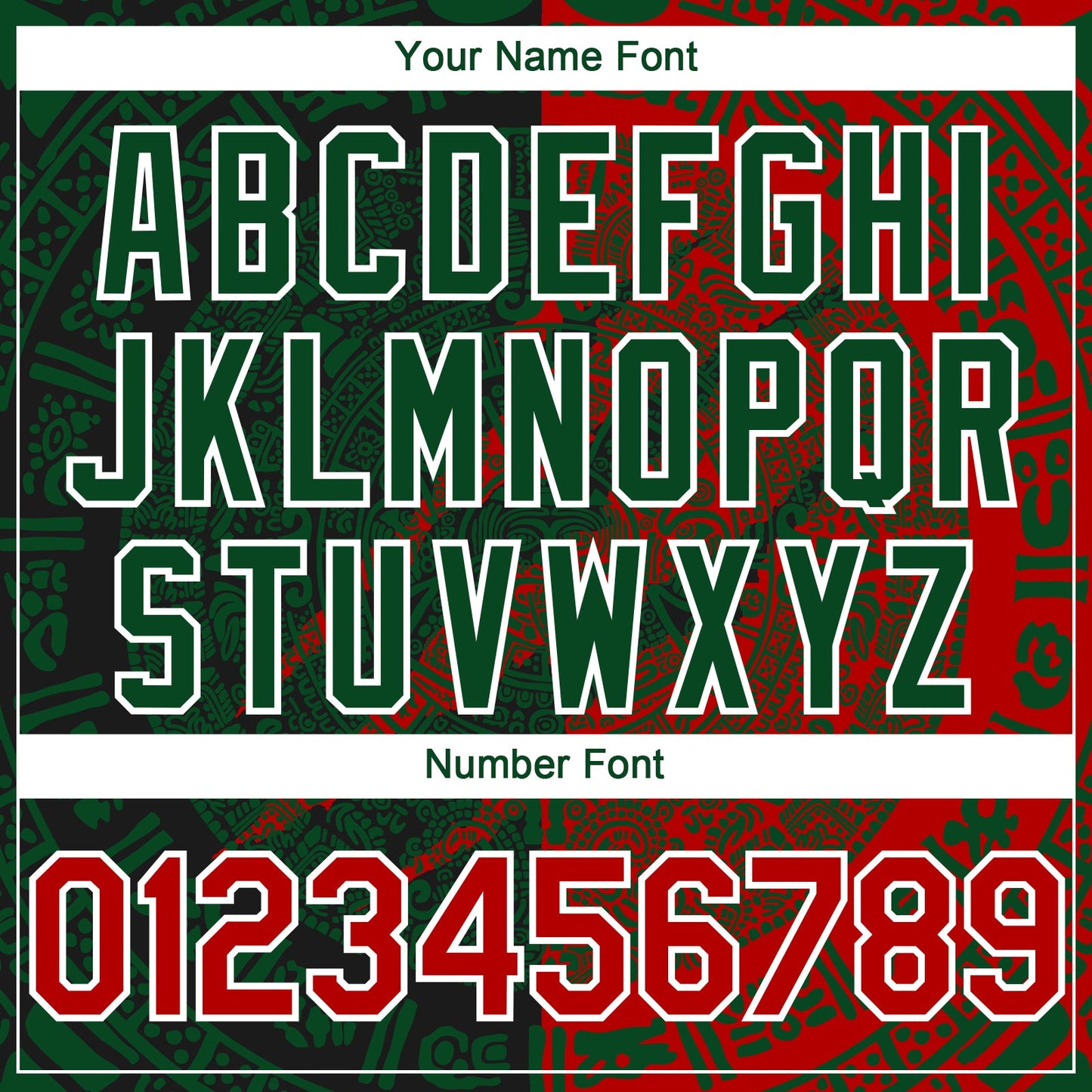 Custom Red Green-White 3D Mexico Scratch Authentic Baseball Jersey view 5