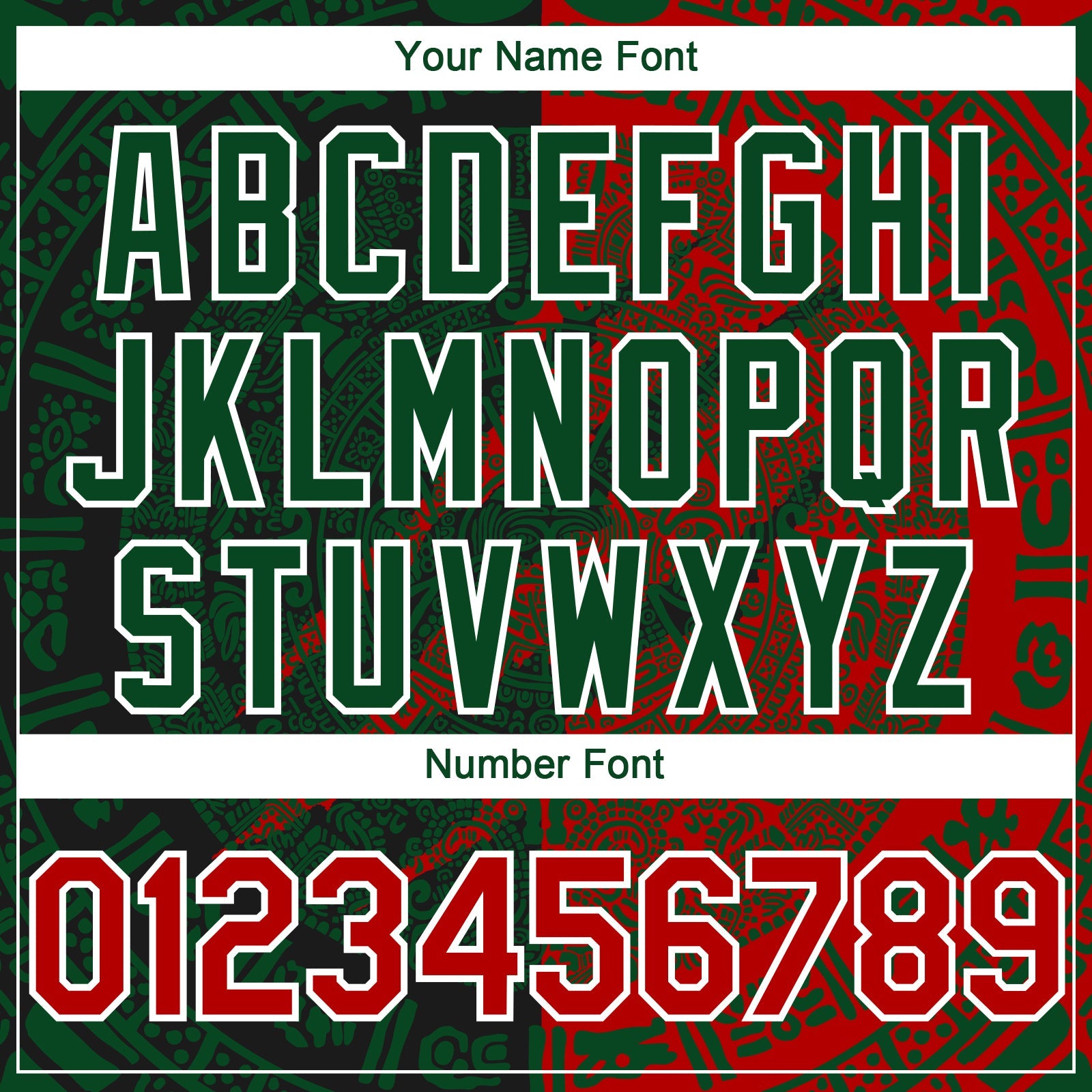 Custom Red Green-White 3D Mexico Scratch Authentic Baseball Jersey view 5