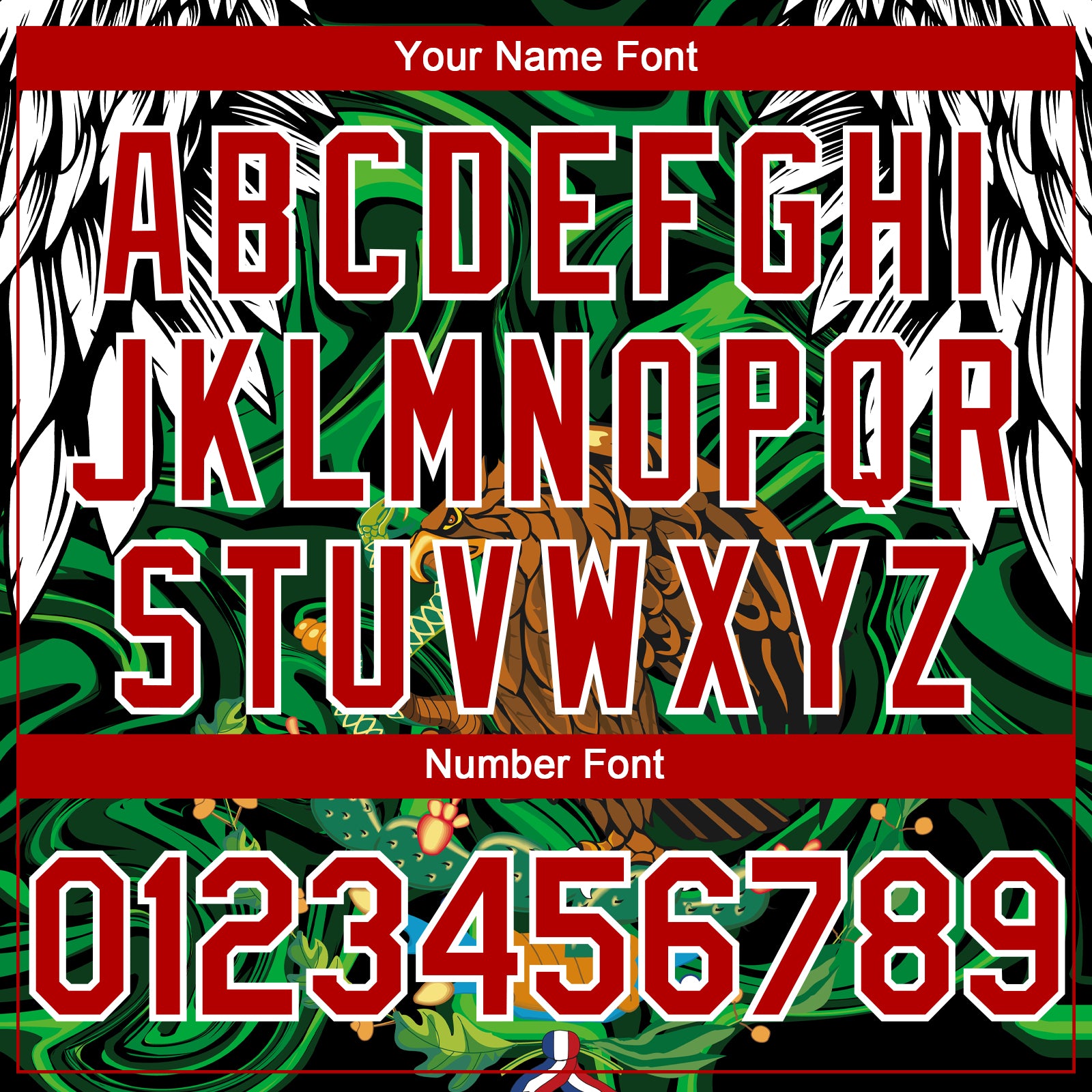 Custom Black Red-White 3D Mexico Authentic Baseball Jersey view 5