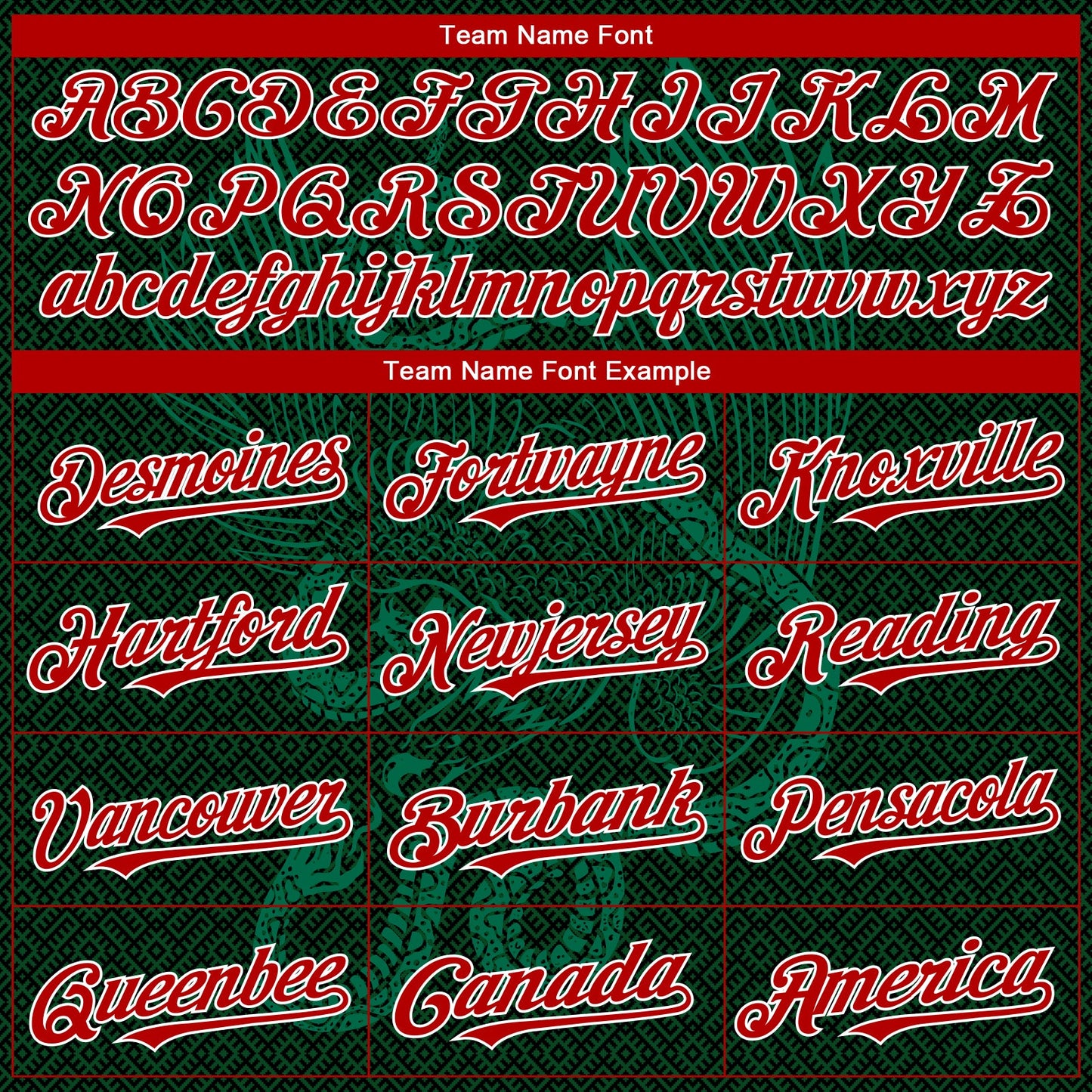 Custom Green Red Kelly Green-White 3D Mexico Authentic Baseball Jersey view 4