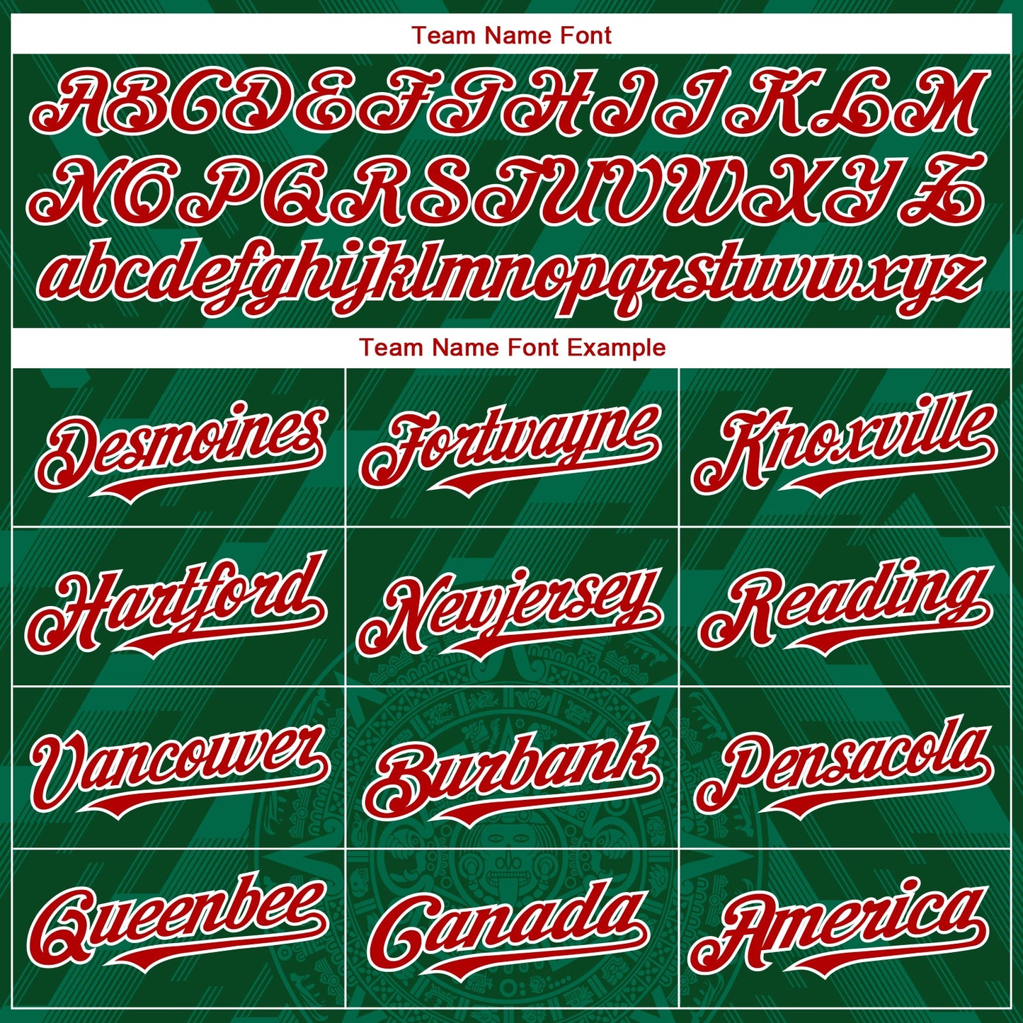Custom Kelly Green Red-White 3D Mexico Authentic Baseball Jersey view 4