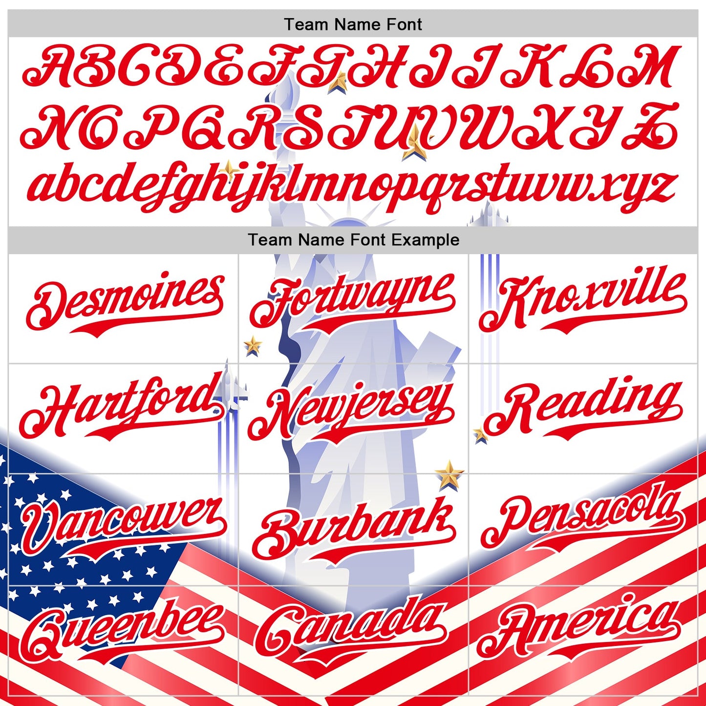 Custom White Fire Red 3D Patriotic American Flag And Statue of Liberty Authentic Baseball Jersey view 4