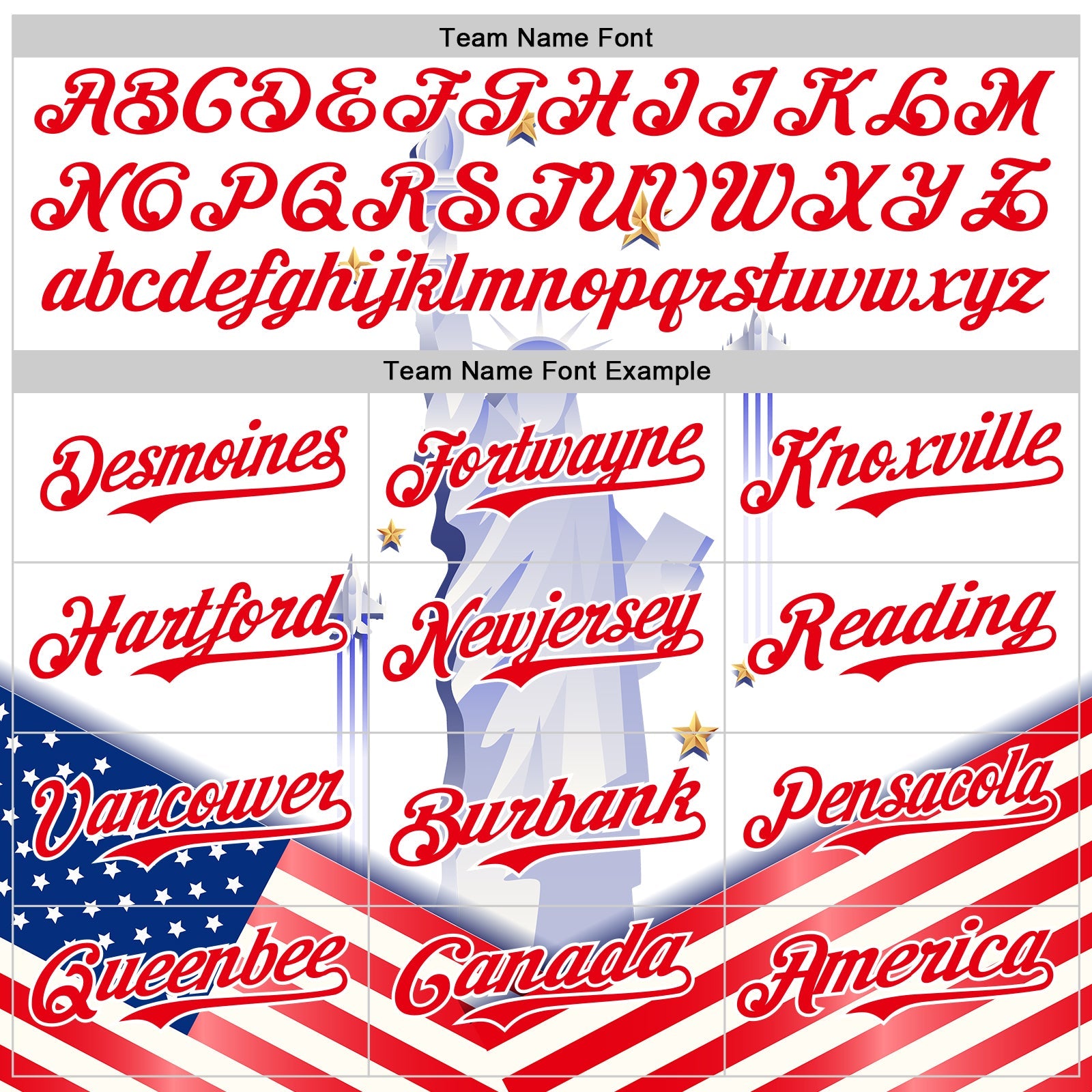 Custom White Fire Red 3D Patriotic American Flag And Statue of Liberty Authentic Baseball Jersey view 4