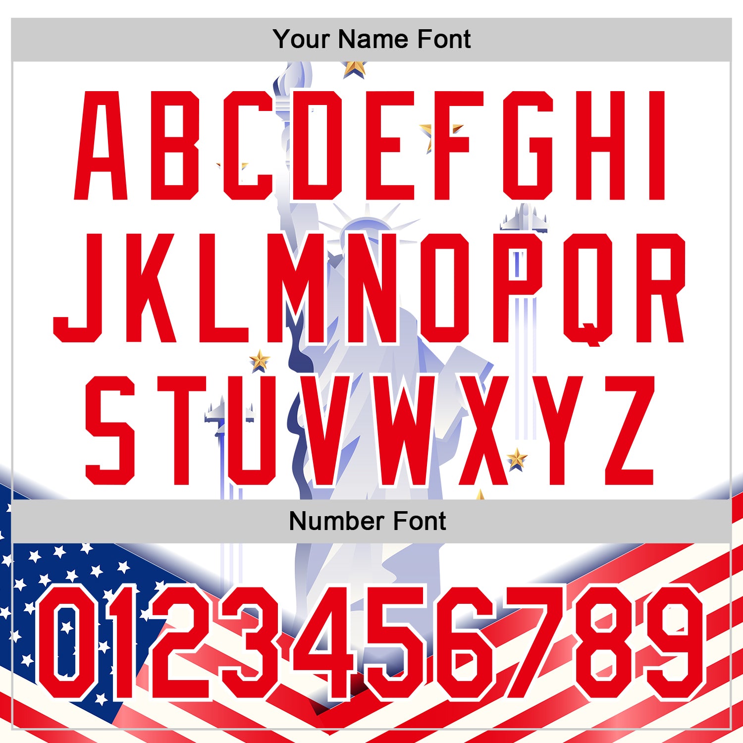 Custom White Fire Red 3D Patriotic American Flag And Statue of Liberty Authentic Baseball Jersey view 5