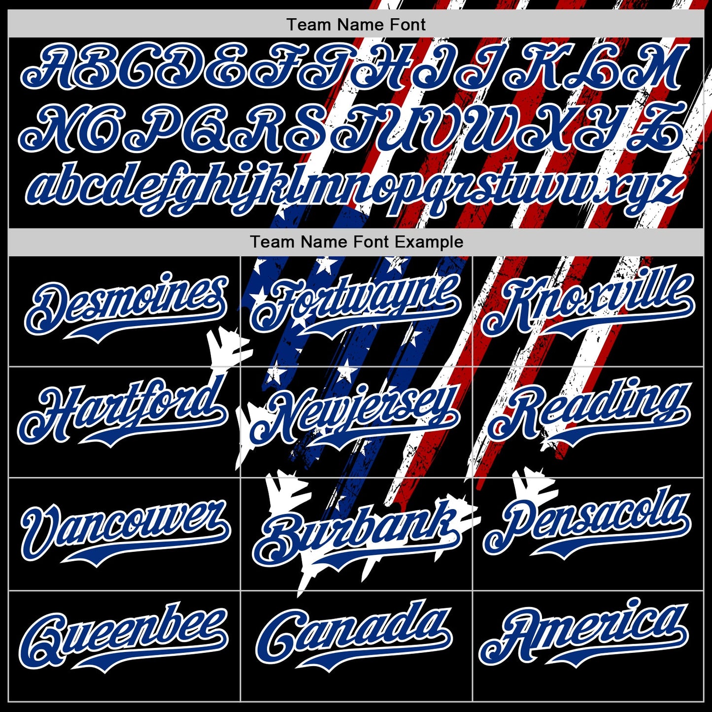 Custom Black Royal Red-White 3D Patriotic American Flag Authentic Baseball Jersey view 4