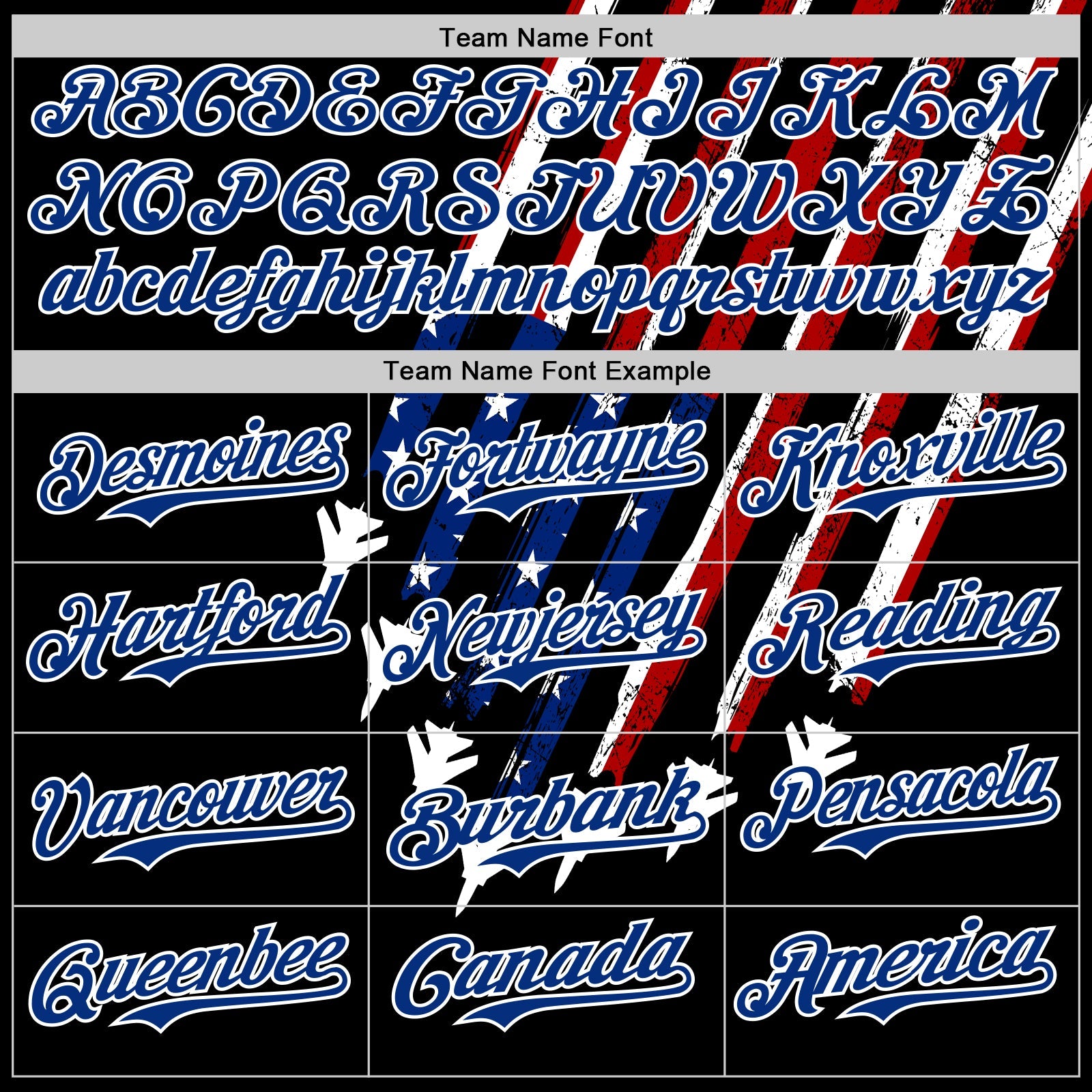 Custom Black Royal Red-White 3D Patriotic American Flag Authentic Baseball Jersey view 4