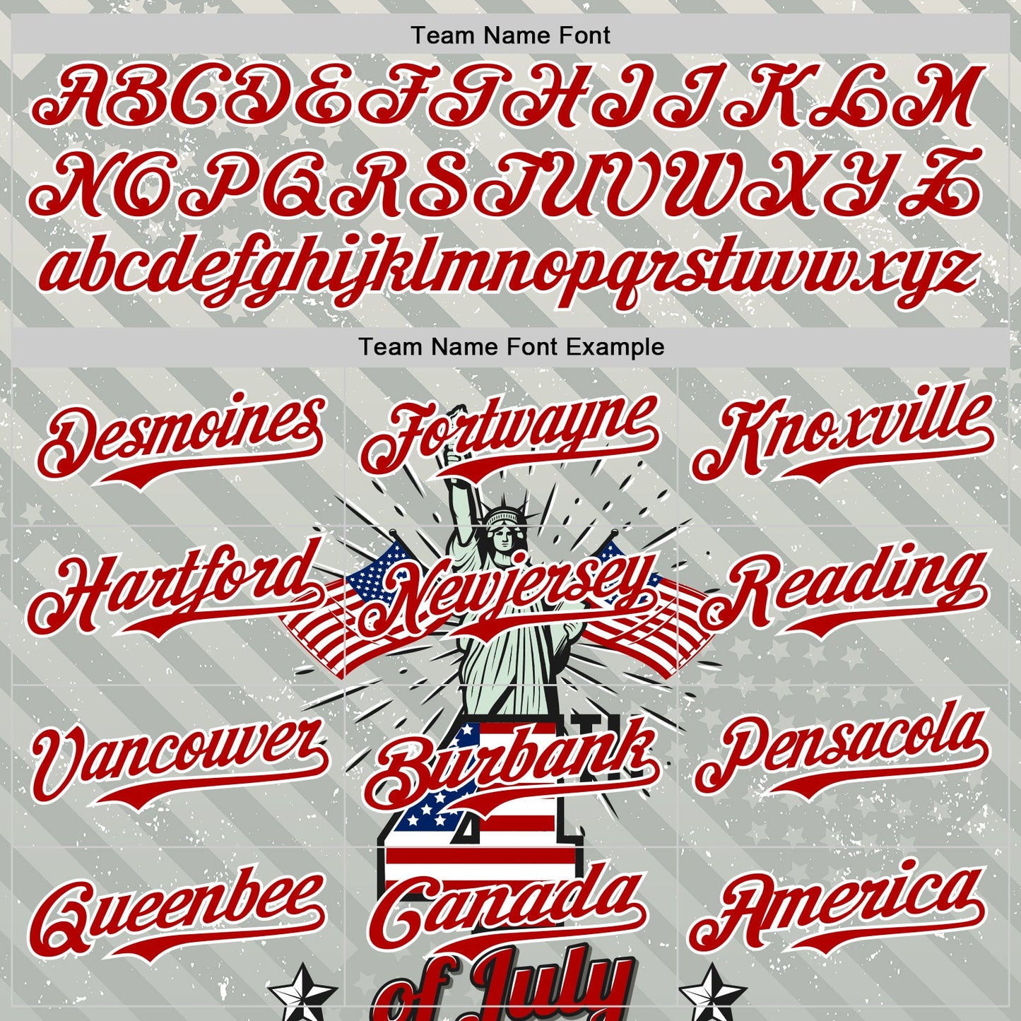 Custom Gray Red-White 3D Patriotic American Flag And Statue of Liberty Authentic Baseball Jersey view 4