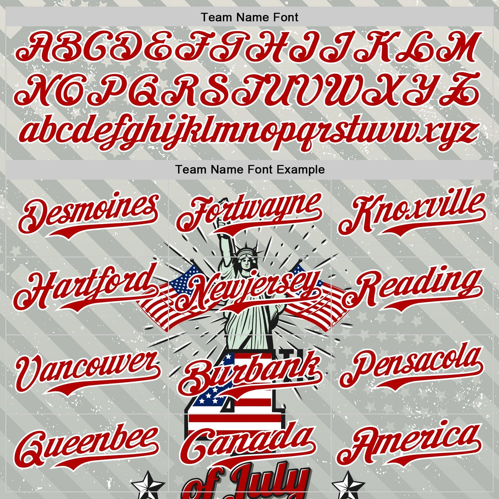 Custom Gray Red-White 3D Patriotic American Flag And Statue of Liberty Authentic Baseball Jersey view 4