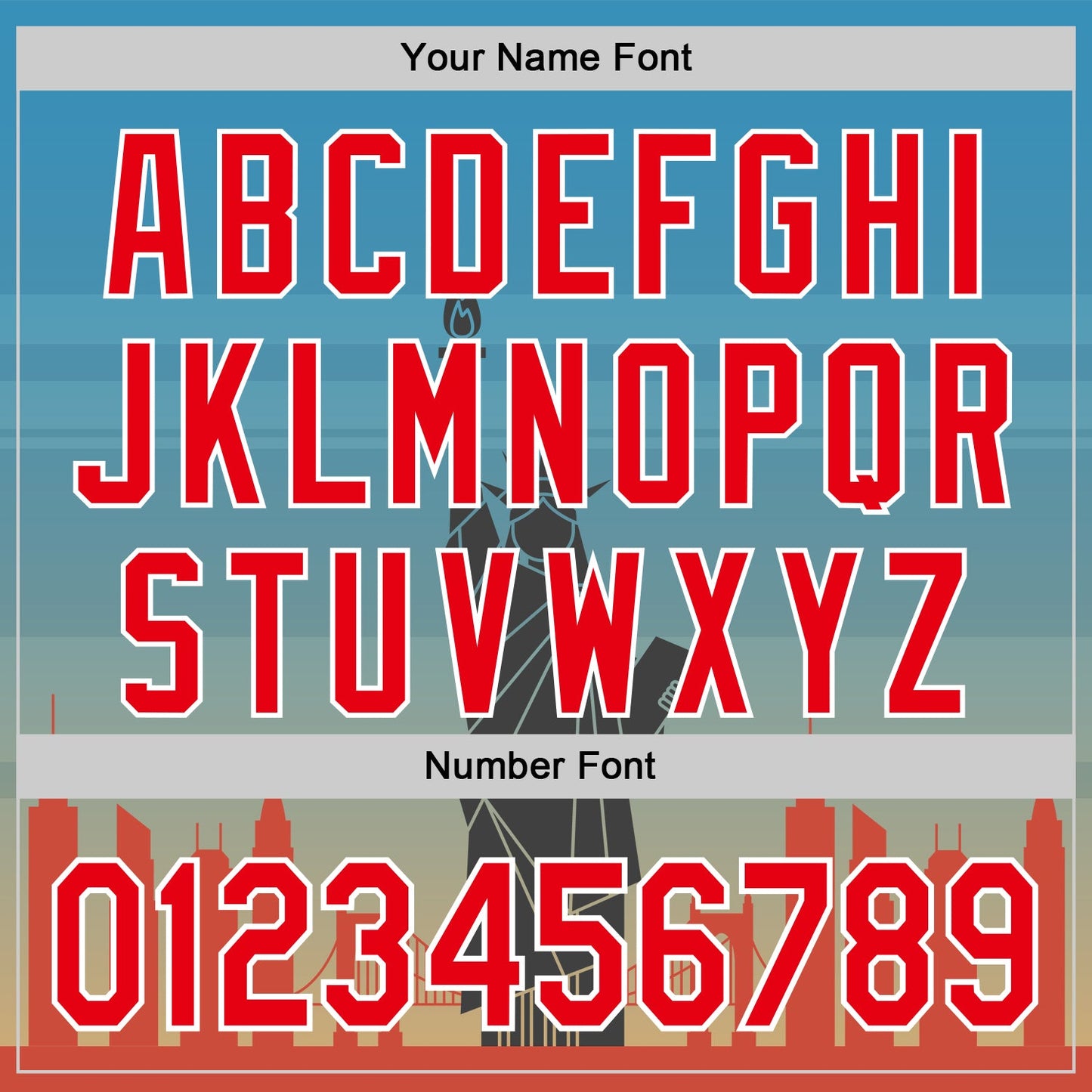 Custom Blue Fire Red-White 3D Pattern Design Patriotic American Symbol Golden Gate Bridge And Statue of Liberty Authentic Baseball Jersey view 5