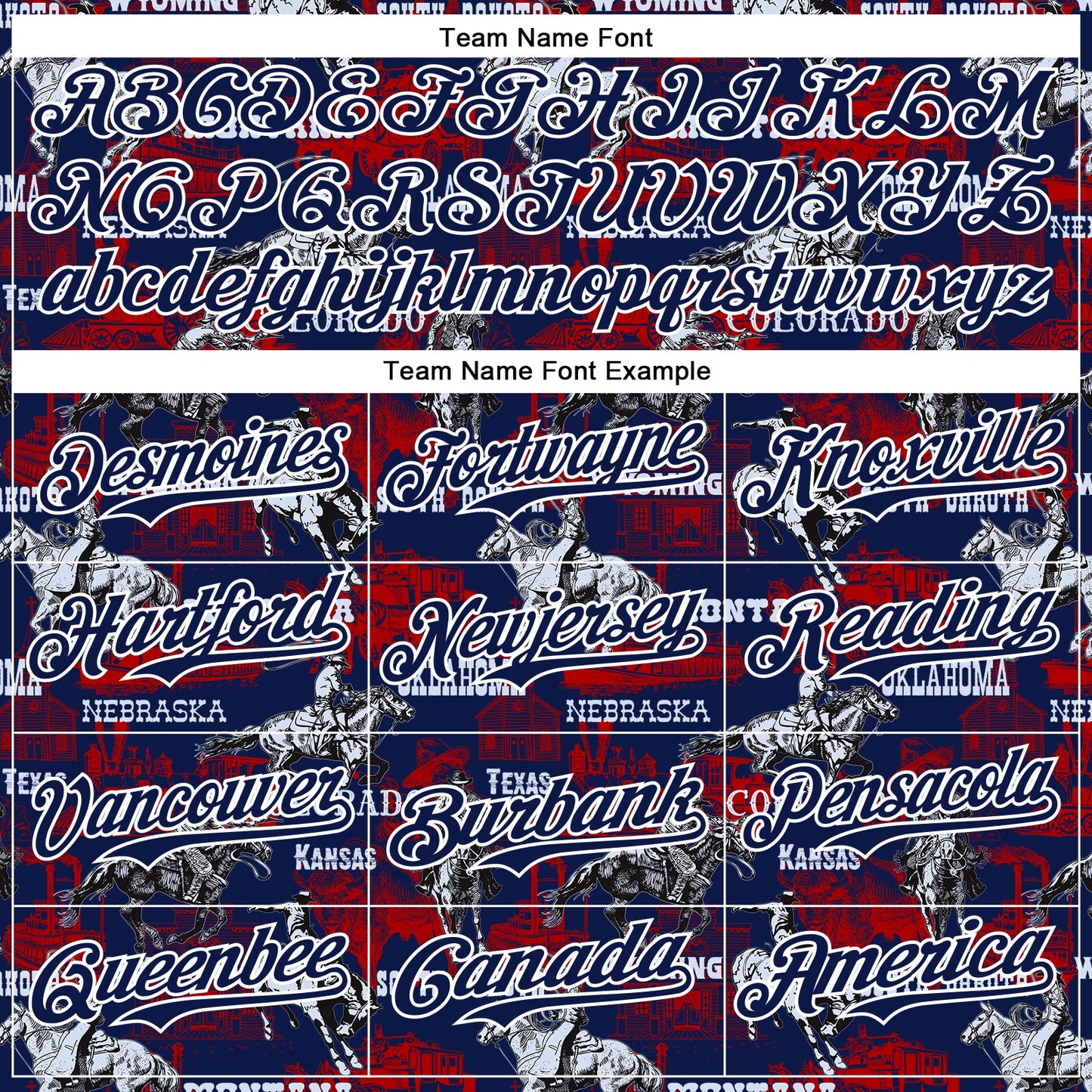 Custom Navy White 3D Pattern Design Patriotic American Spirit Rodeo Cowboy Authentic Baseball Jersey view 4
