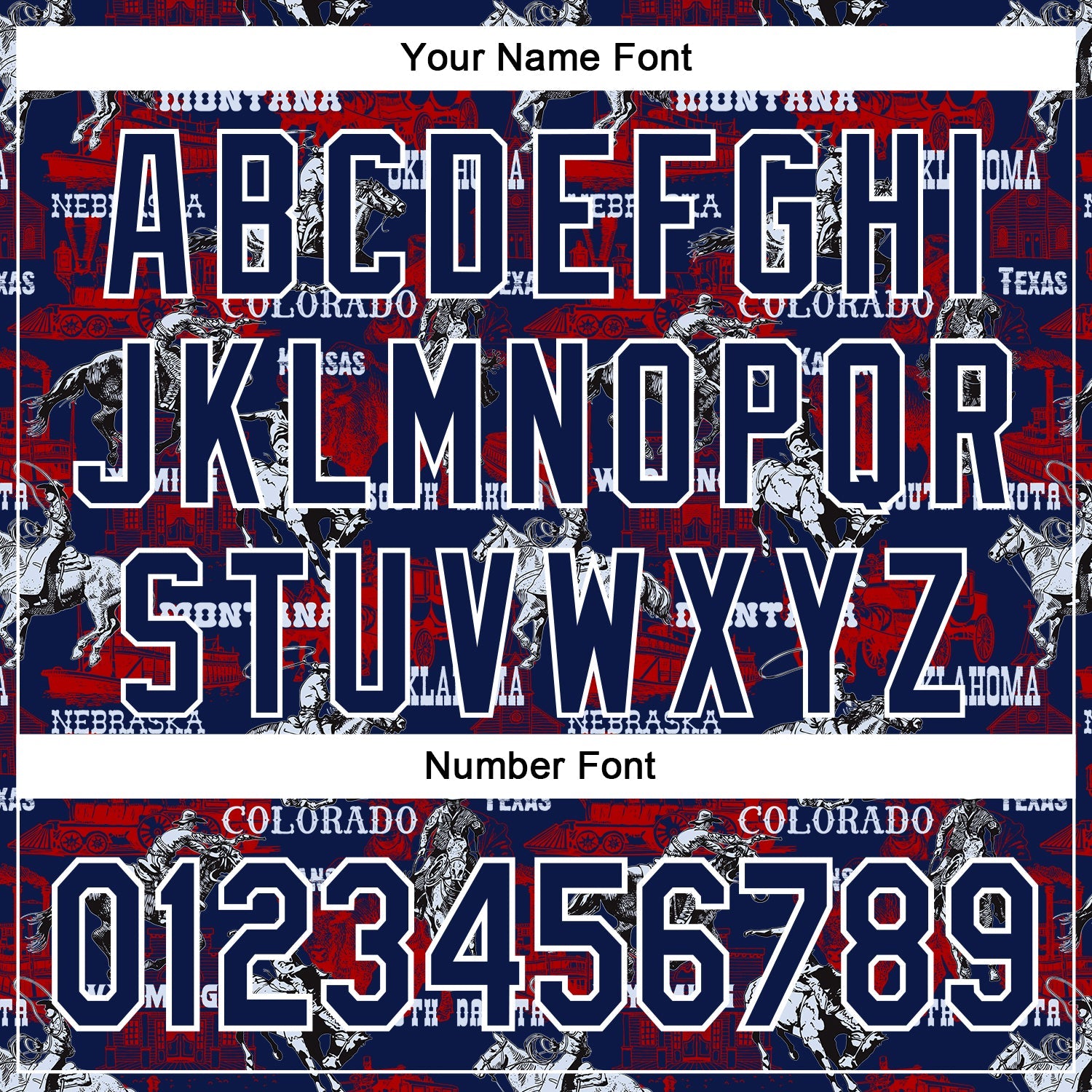 Custom Navy White 3D Pattern Design Patriotic American Spirit Rodeo Cowboy Authentic Baseball Jersey view 5