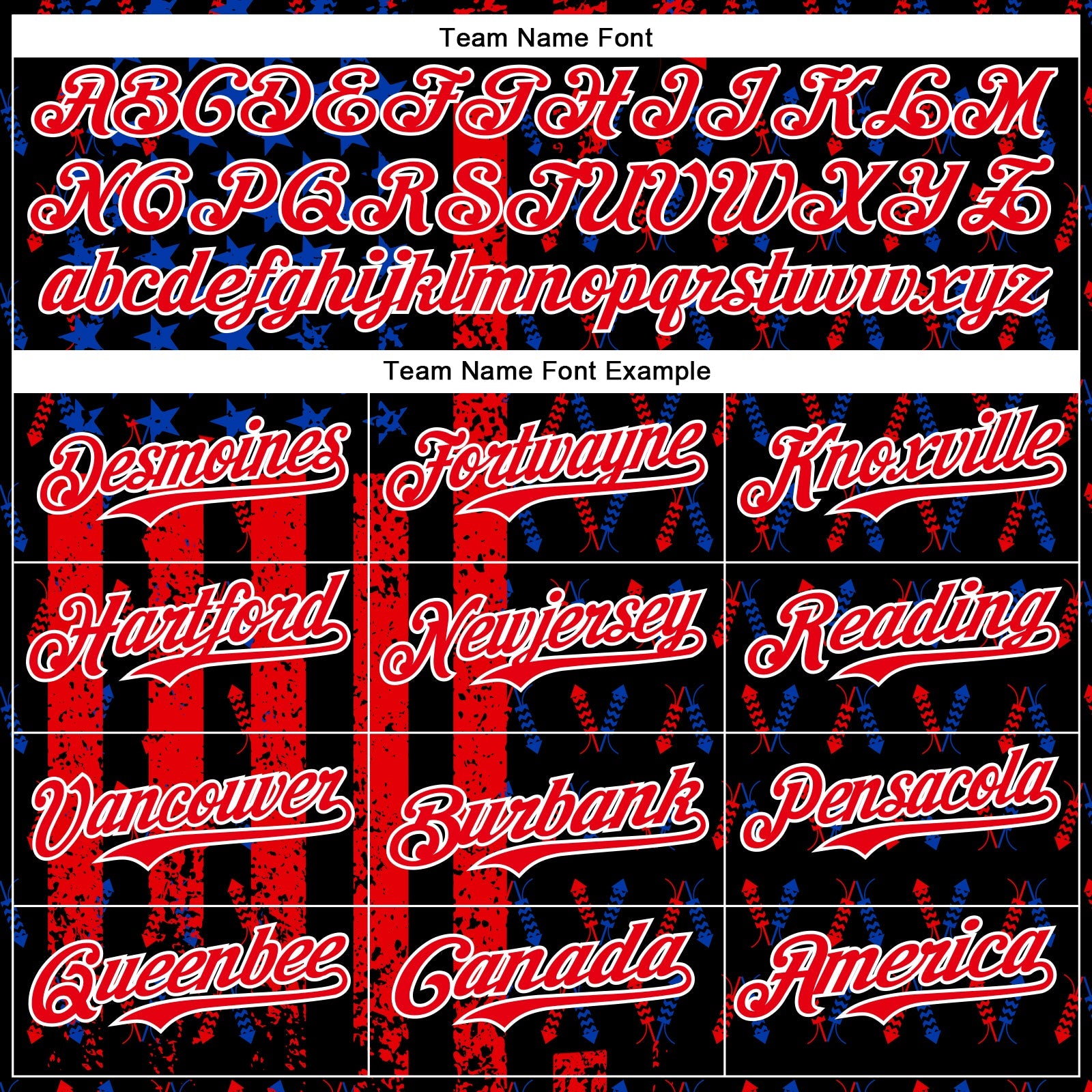Custom Black Thunder Blue Fire Red-White 3D Patriotic American Flag Authentic Baseball Jersey view 4