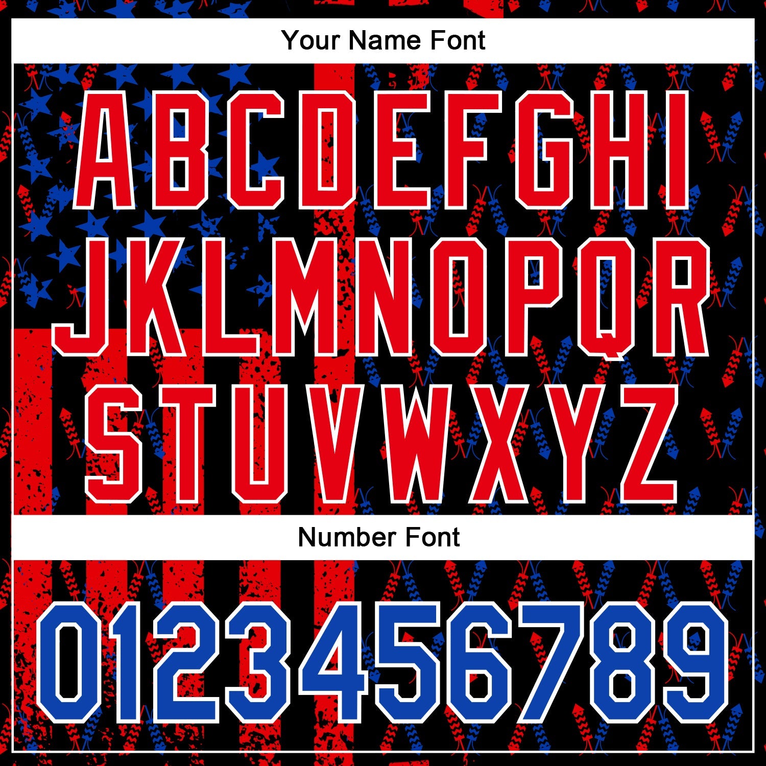 Custom Black Thunder Blue Fire Red-White 3D Patriotic American Flag Authentic Baseball Jersey view 5