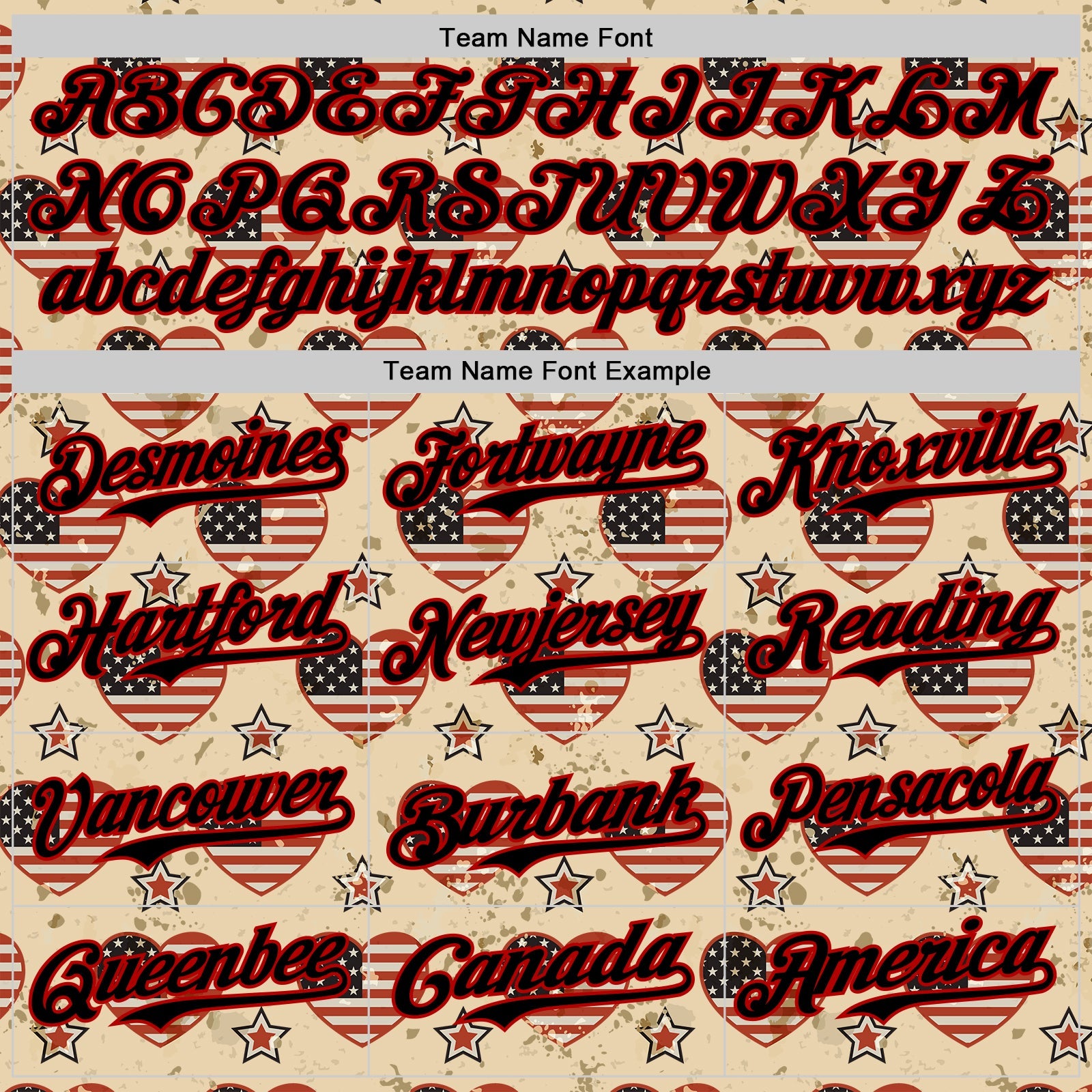 Custom City Cream Black-Red 3D Patriotic American Flag Authentic Baseball Jersey view 4