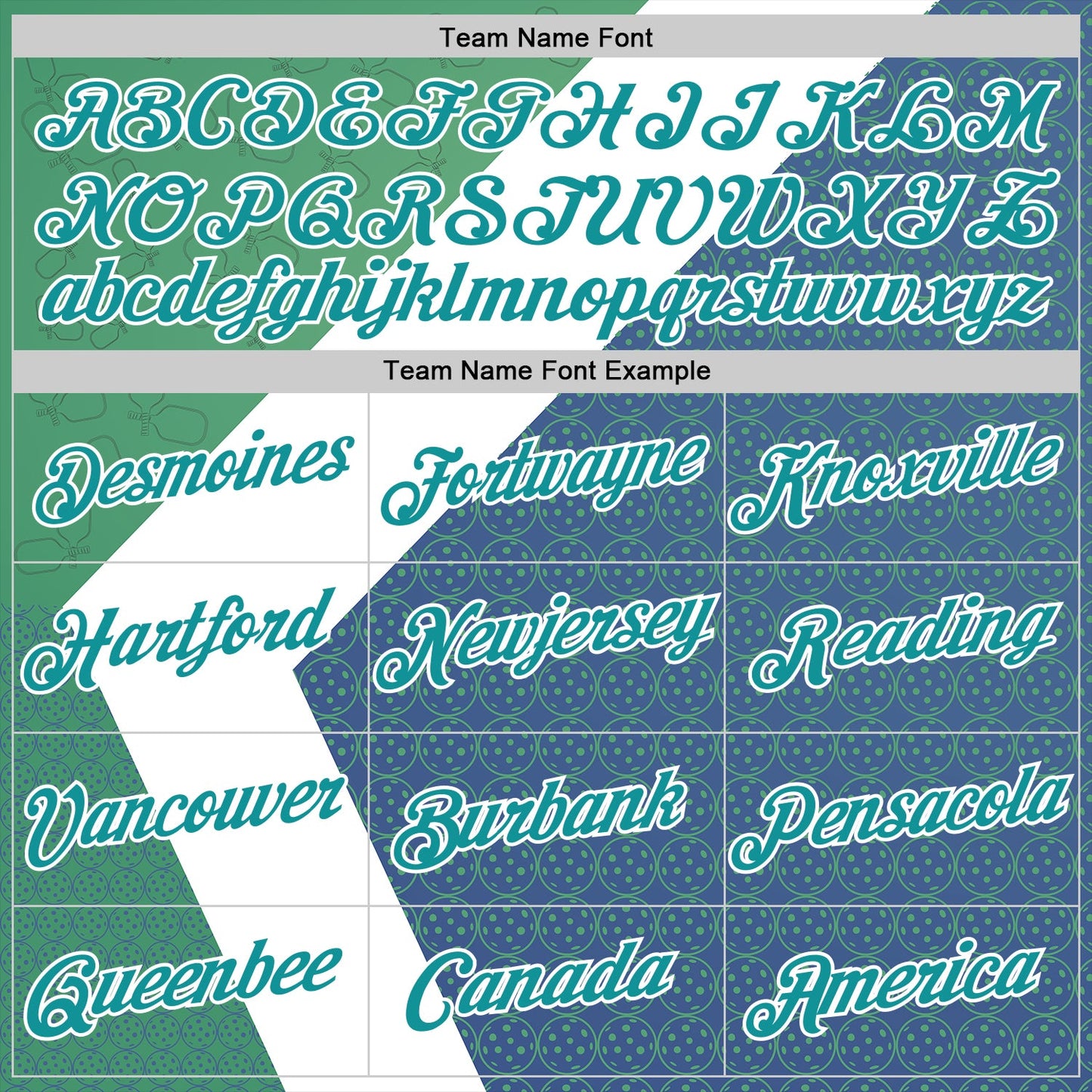 Custom Green Teal Blue-White 3D Pickleball Paddles Balls Performance T-Shirt view 3