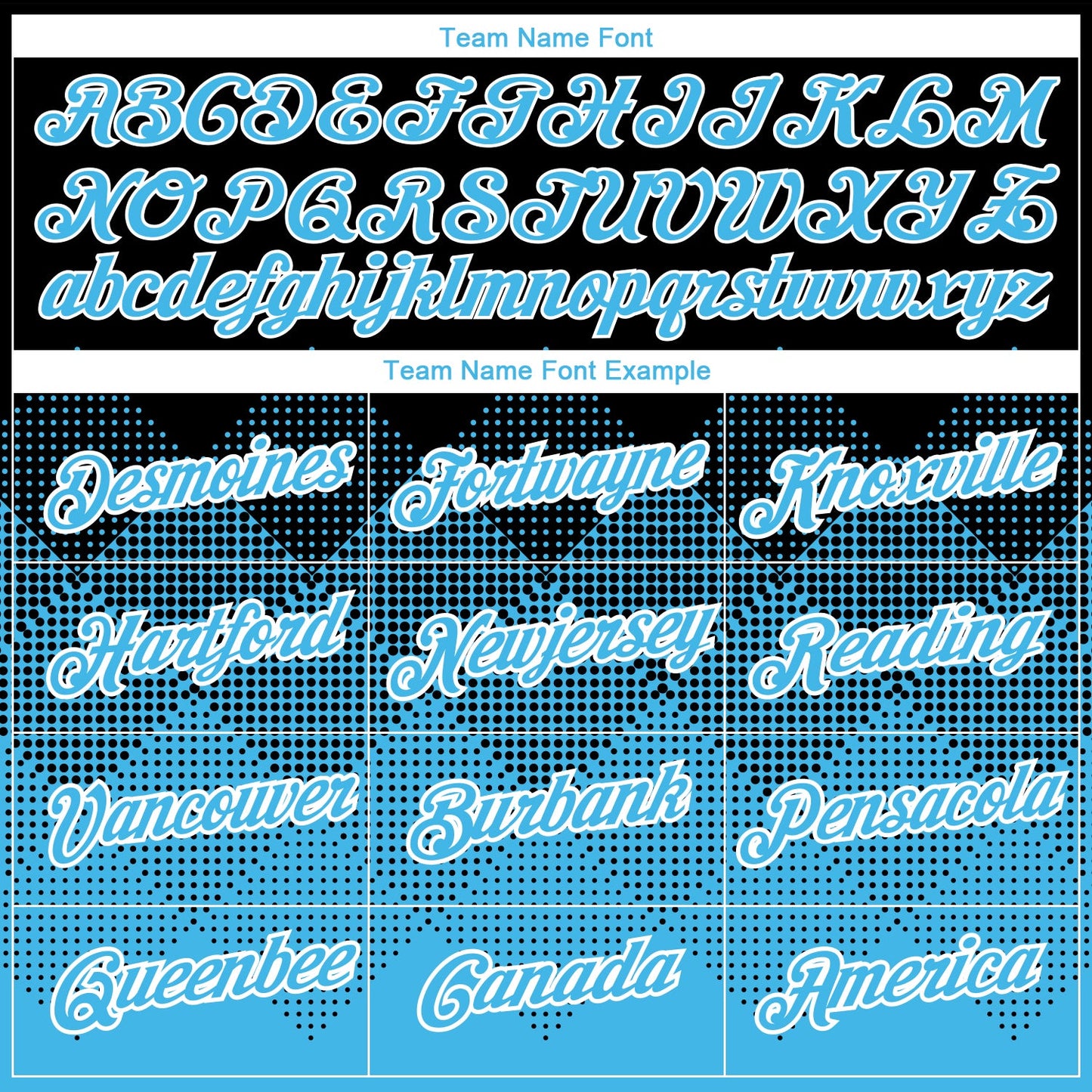 Custom Black Sky Blue-White 3D Pattern Design Gradient Square Shapes Performance T-Shirt view 3