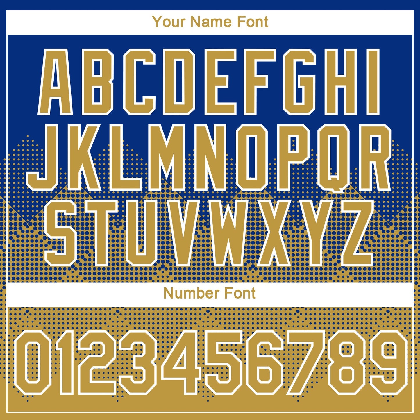 Custom Royal Old Gold-White 3D Pattern Design Gradient Square Shapes Performance T-Shirt view 4