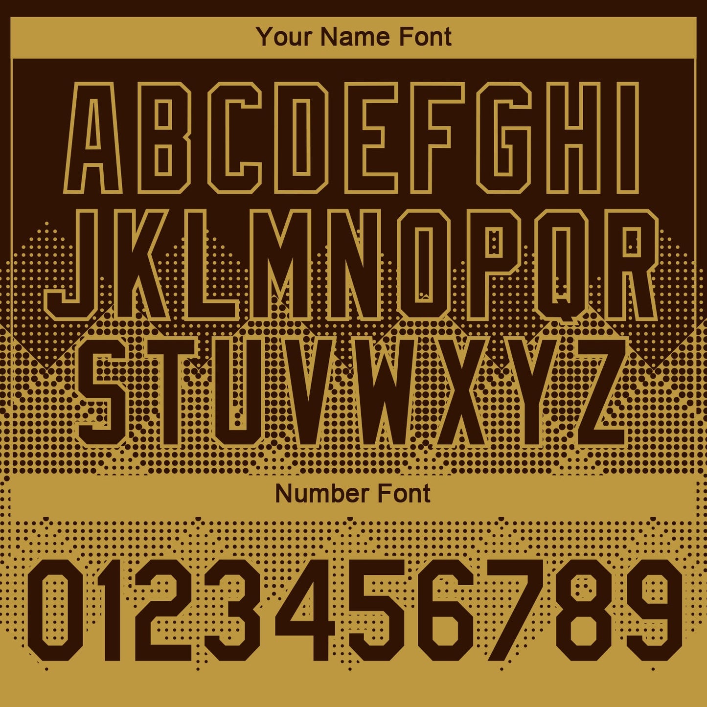 Custom Brown Old Gold 3D Pattern Design Gradient Square Shapes Performance T-Shirt view 4