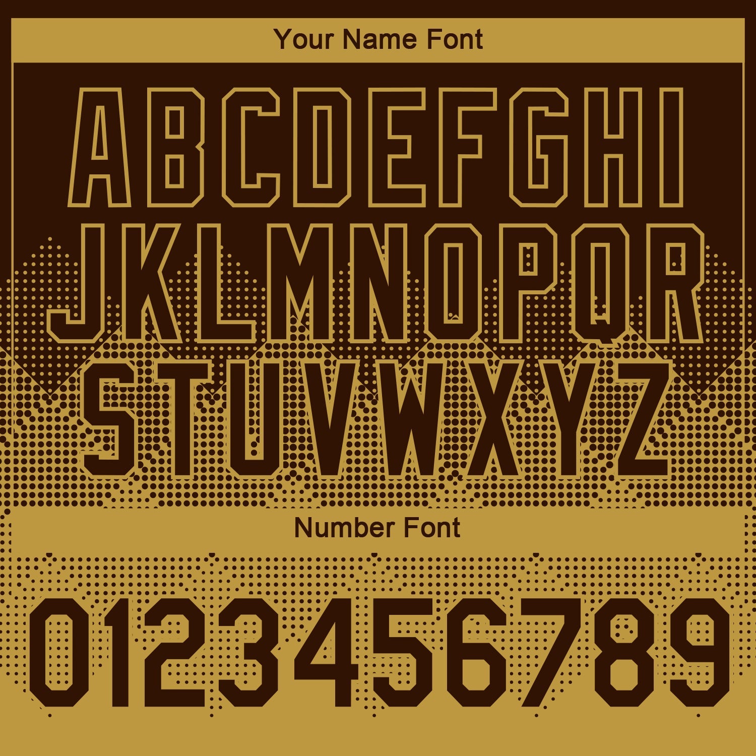Custom Brown Old Gold 3D Pattern Design Gradient Square Shapes Performance T-Shirt view 4