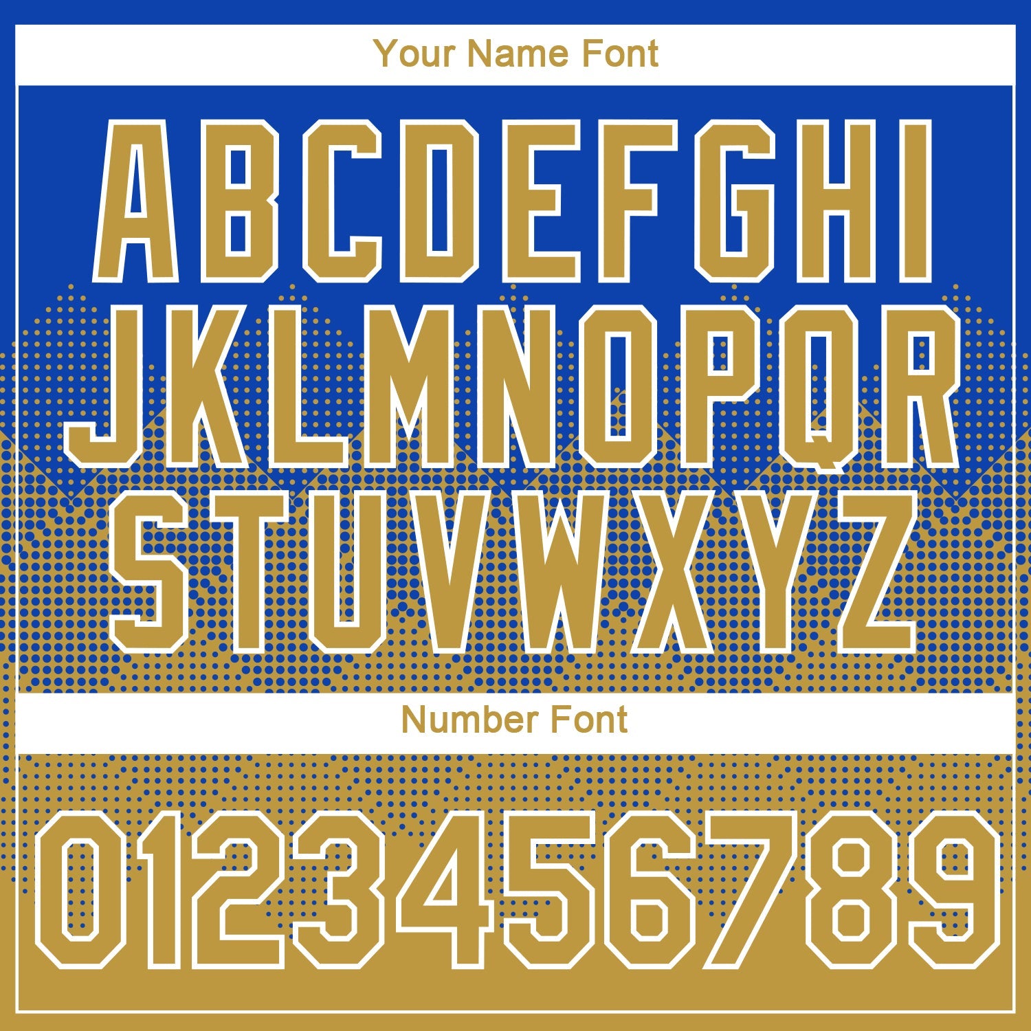 Custom Thunder Blue Old Gold-White 3D Pattern Design Gradient Square Shapes Performance T-Shirt view 4