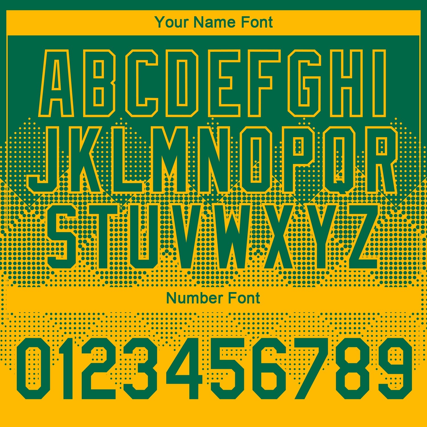 Custom Kelly Green Gold 3D Pattern Design Gradient Square Shapes Performance T-Shirt view 4