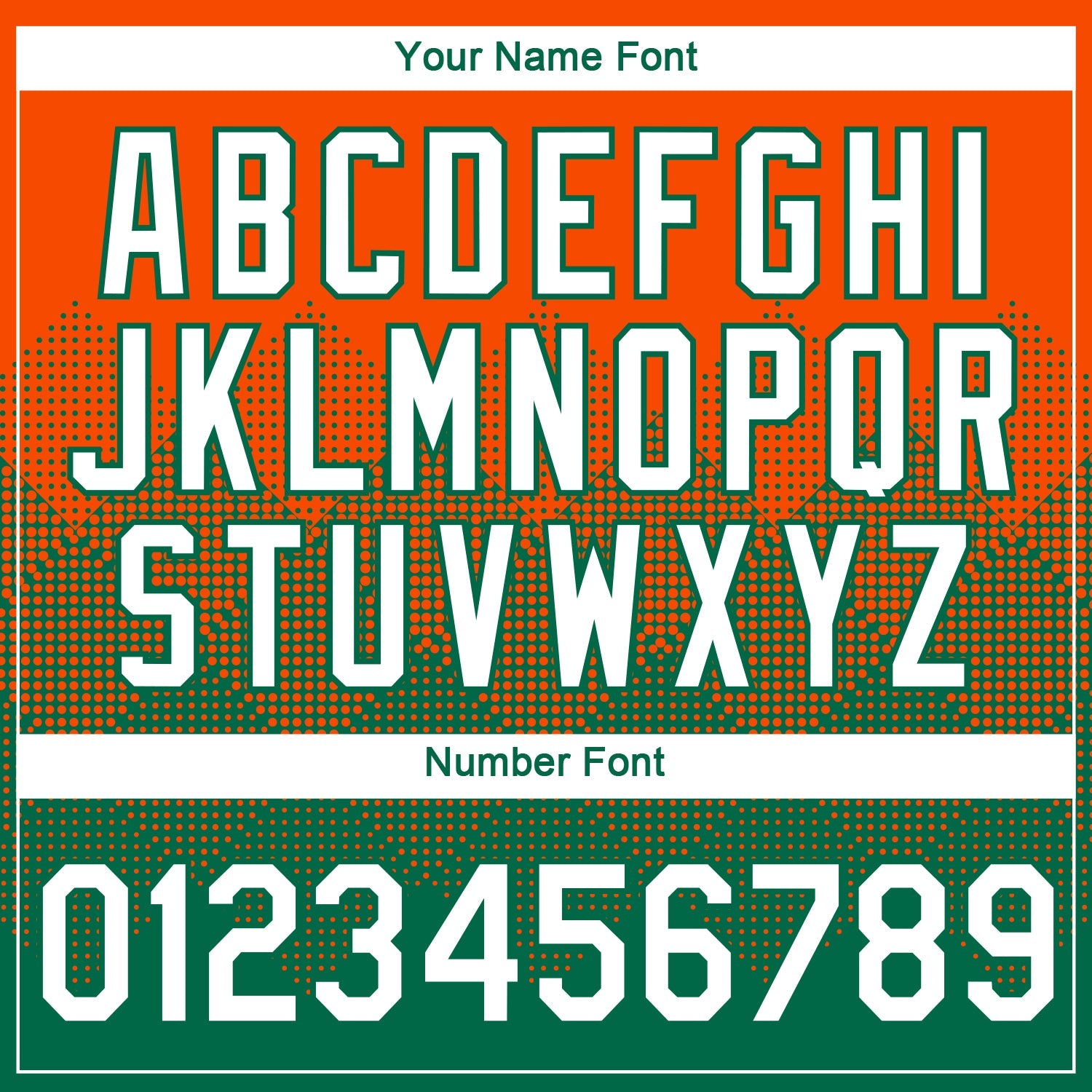Custom Orange White-Kelly Green 3D Pattern Design Gradient Square Shapes Performance T-Shirt view 4