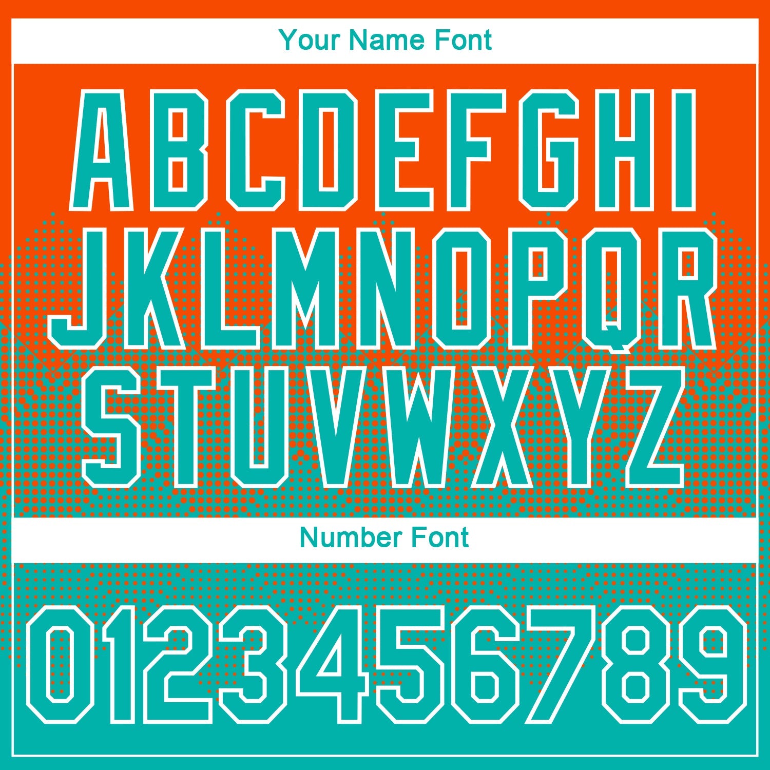 Custom Orange Aqua-White 3D Pattern Design Gradient Square Shapes Performance T-Shirt view 4