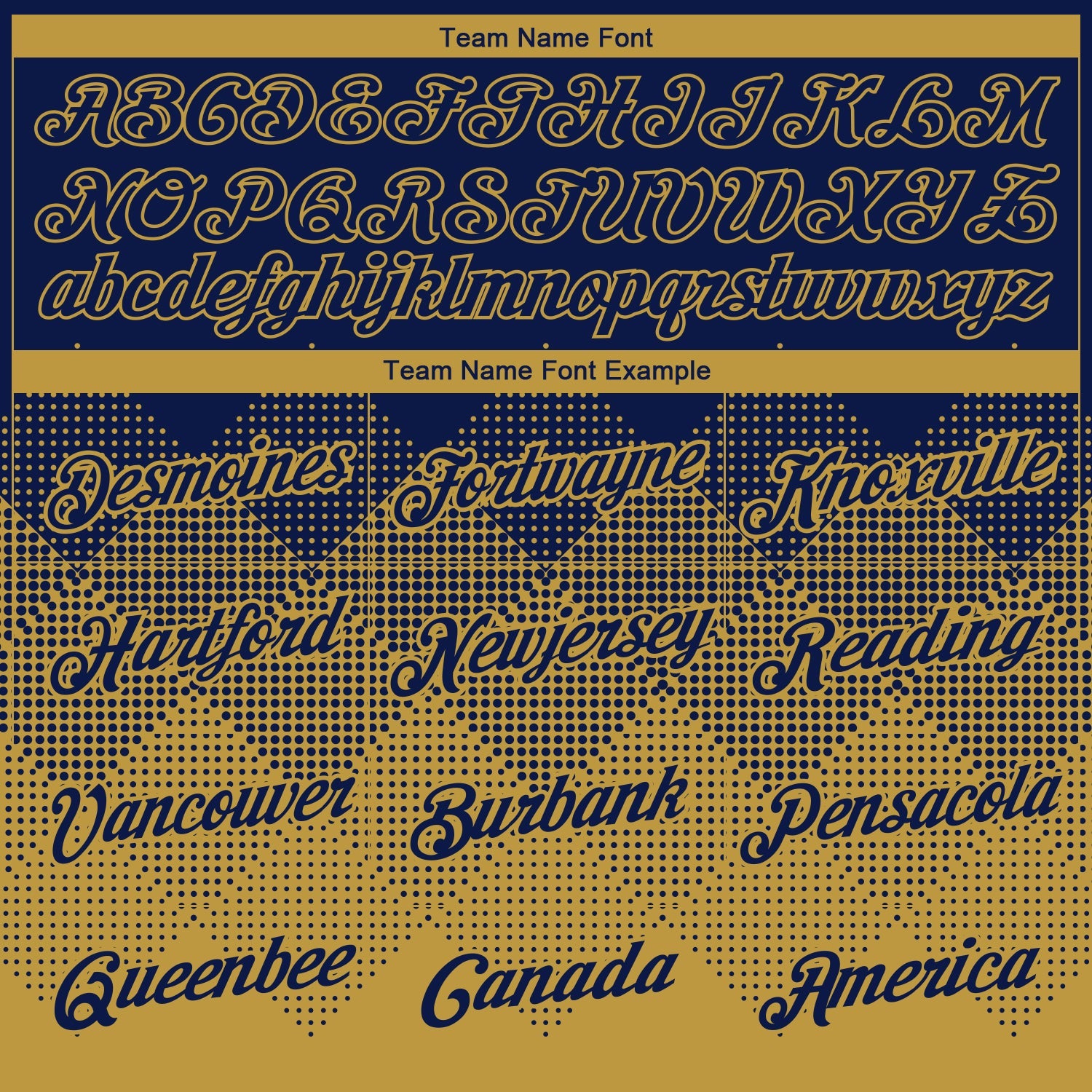 Custom Navy Old Gold 3D Pattern Design Gradient Square Shapes Performance T-Shirt view 3