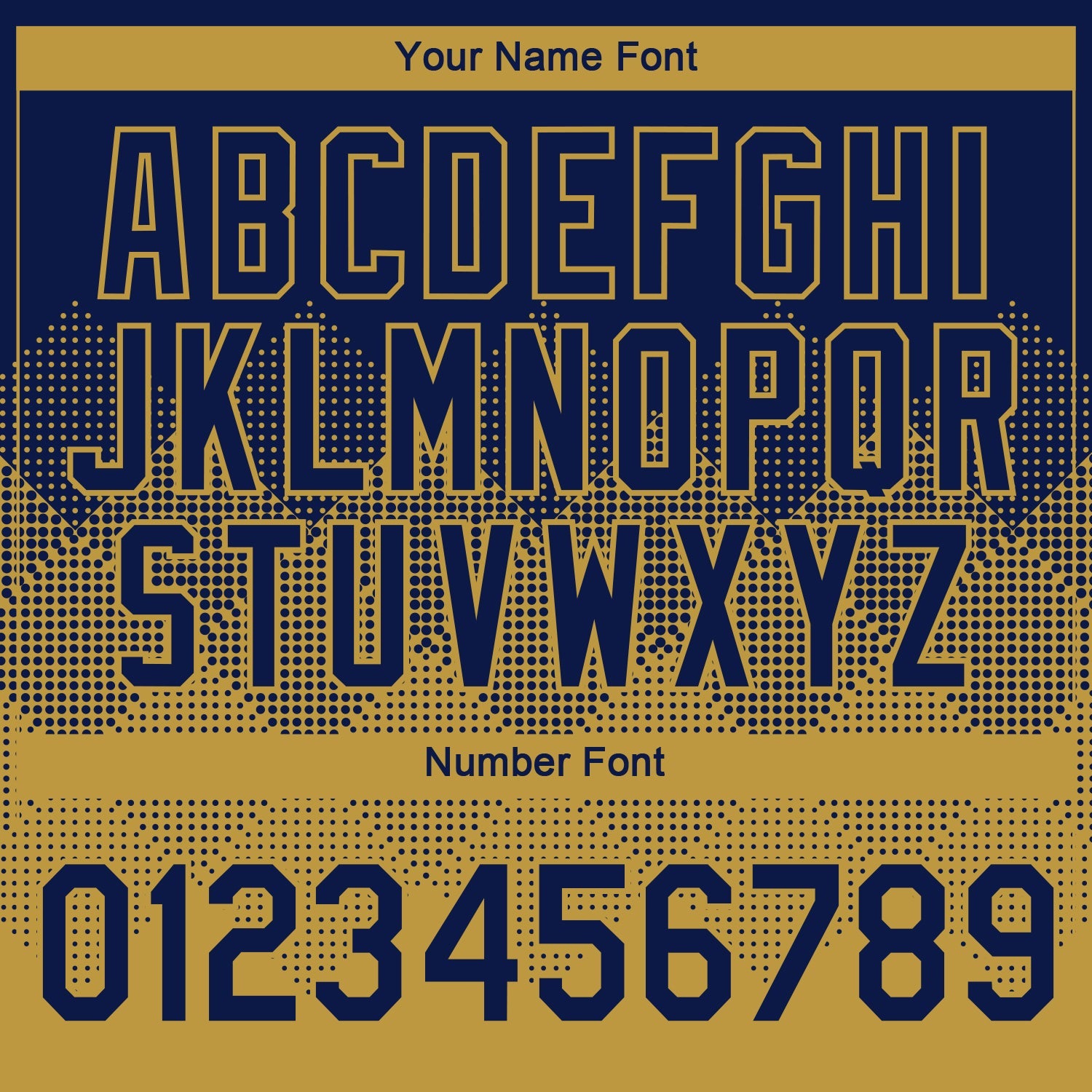 Custom Navy Old Gold 3D Pattern Design Gradient Square Shapes Performance T-Shirt view 4