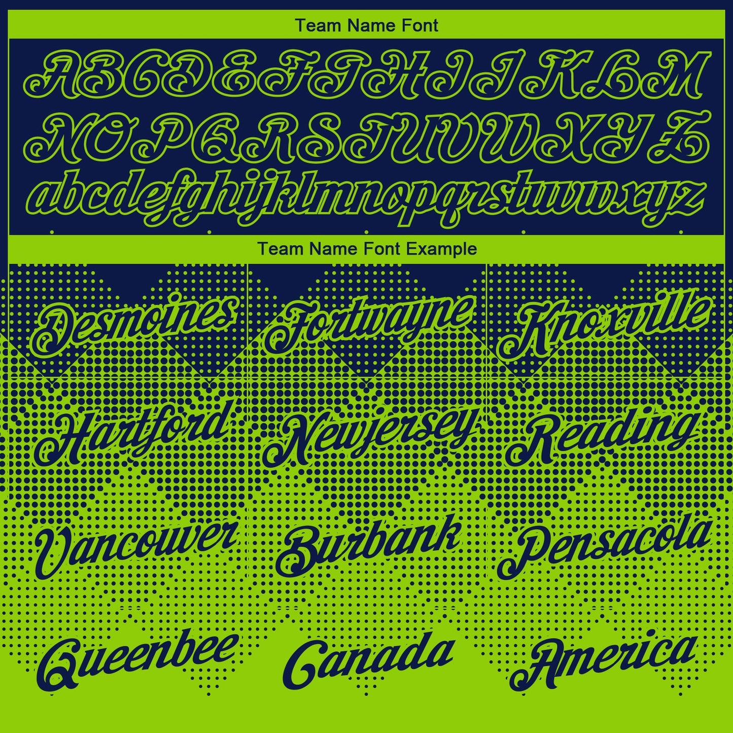 Custom Navy Neon Green 3D Pattern Design Gradient Square Shapes Performance T-Shirt view 3